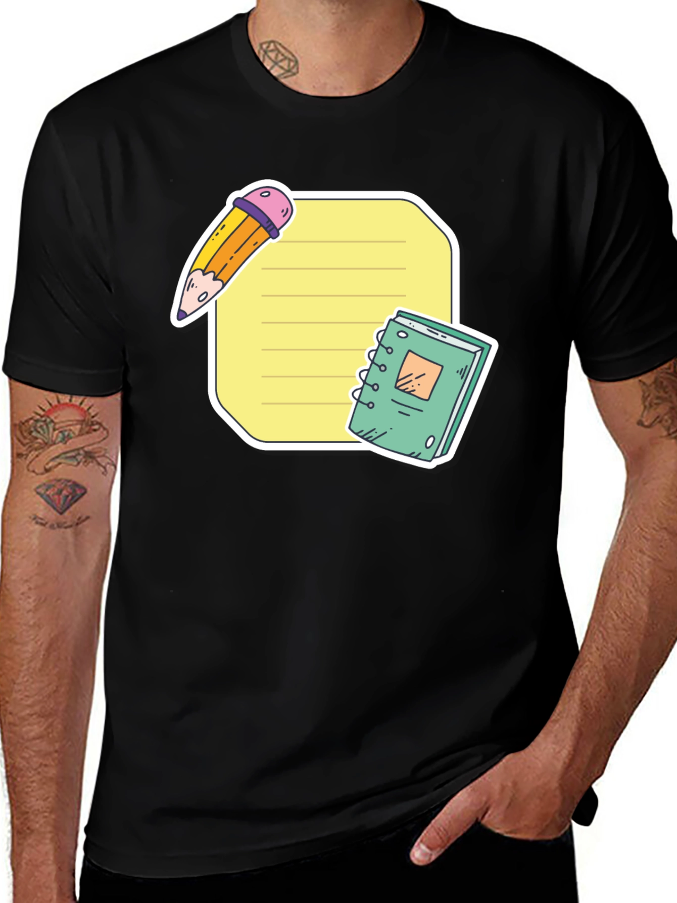 Notebook & Pencil T-Shirt