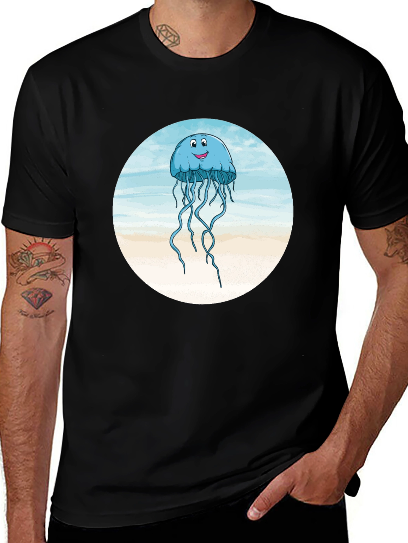 Variant 5 of Whimsical Jellyfish Graphic Tee