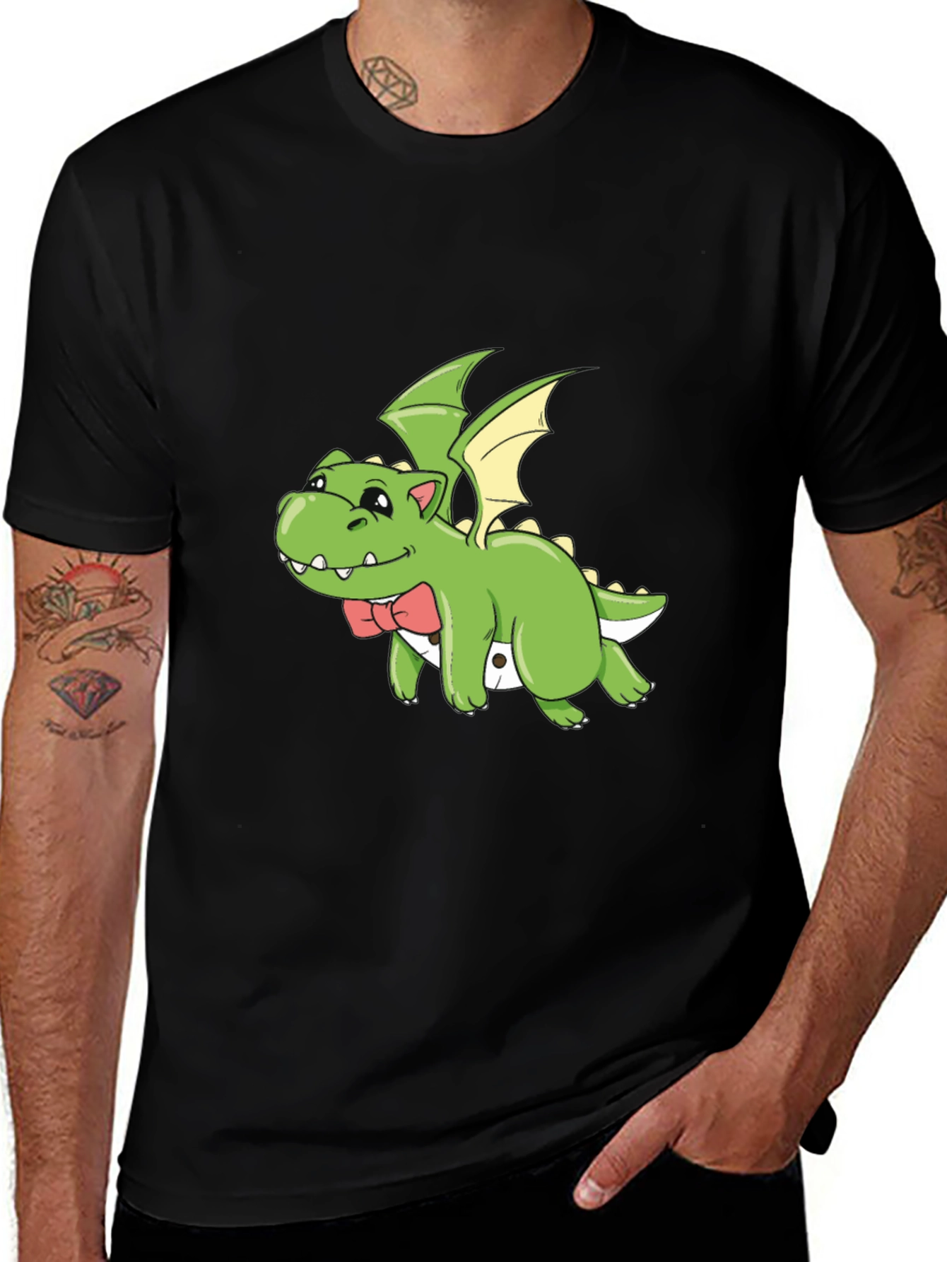 Variant 28 of Cute Green Dragon T-Shirt