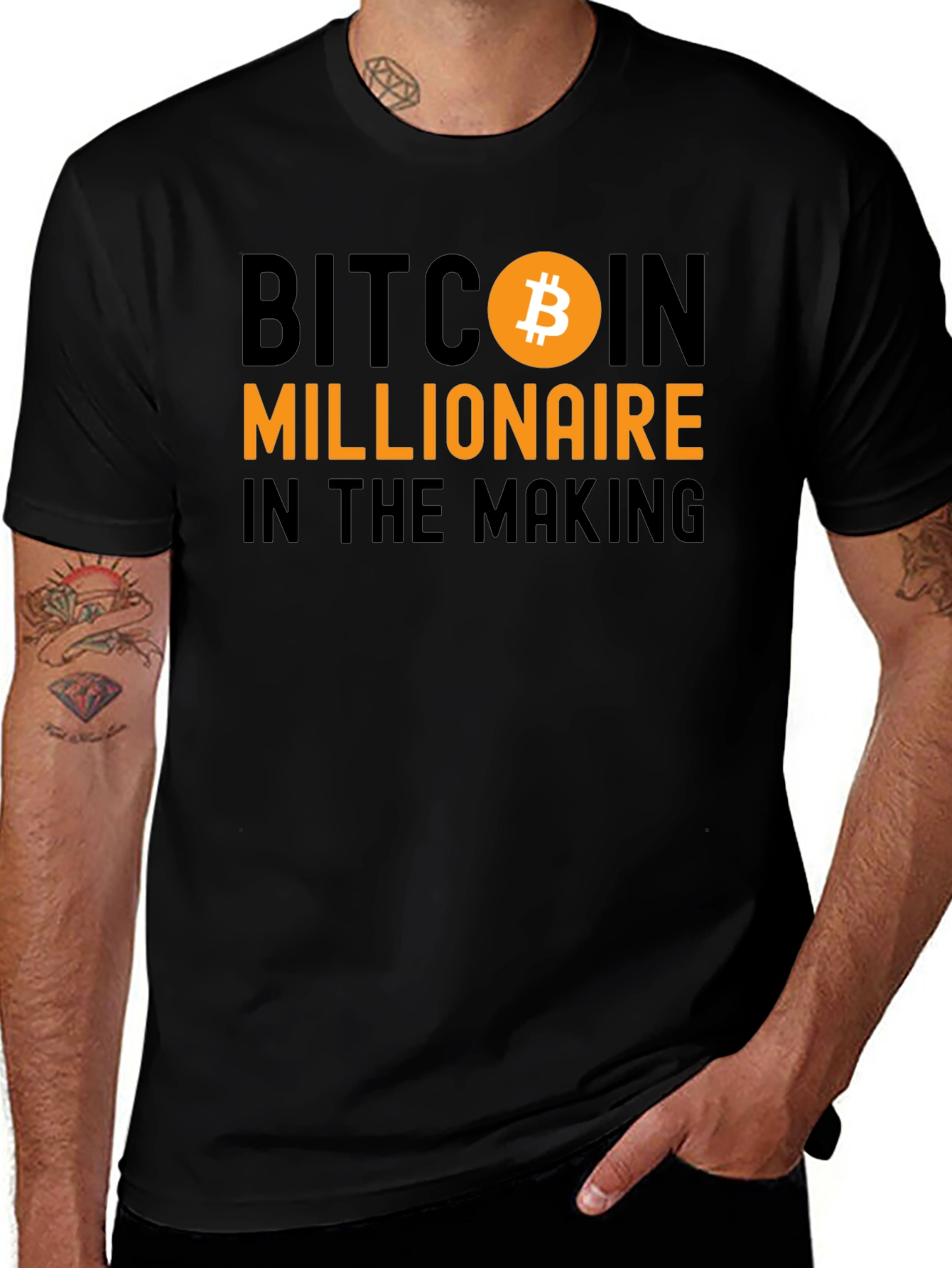 Variant 27 of Bitcoin Millionaire in the Making T-Shirt - Crypto Tee