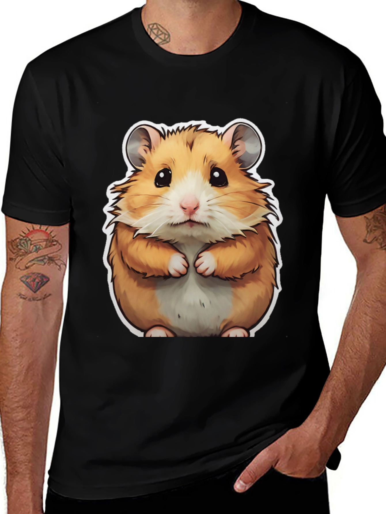 Variant 11 of Hamster Graphic Tee - Cute Animal Shirt