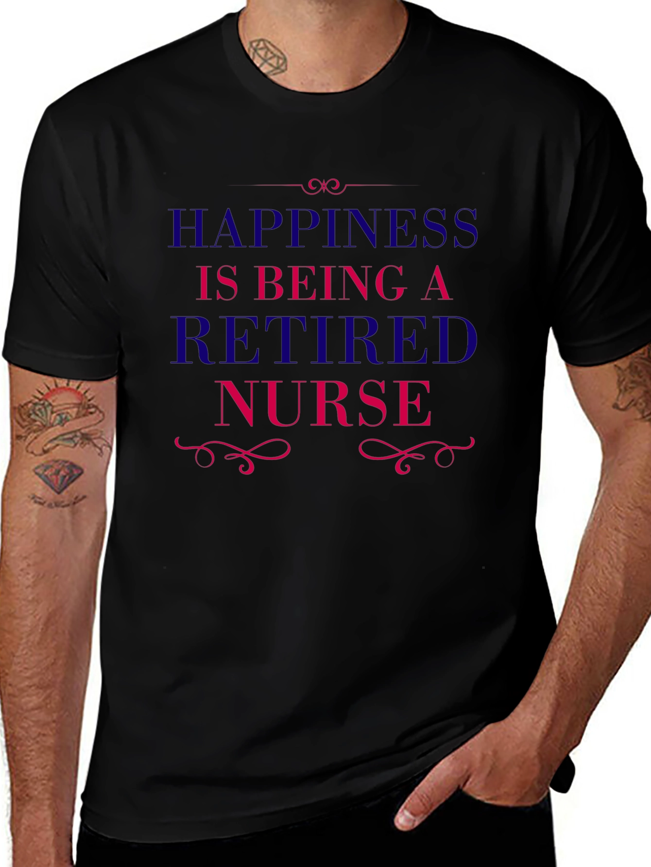 Variant 11 of Retired Nurse T-Shirt - Happiness Retirement Tee