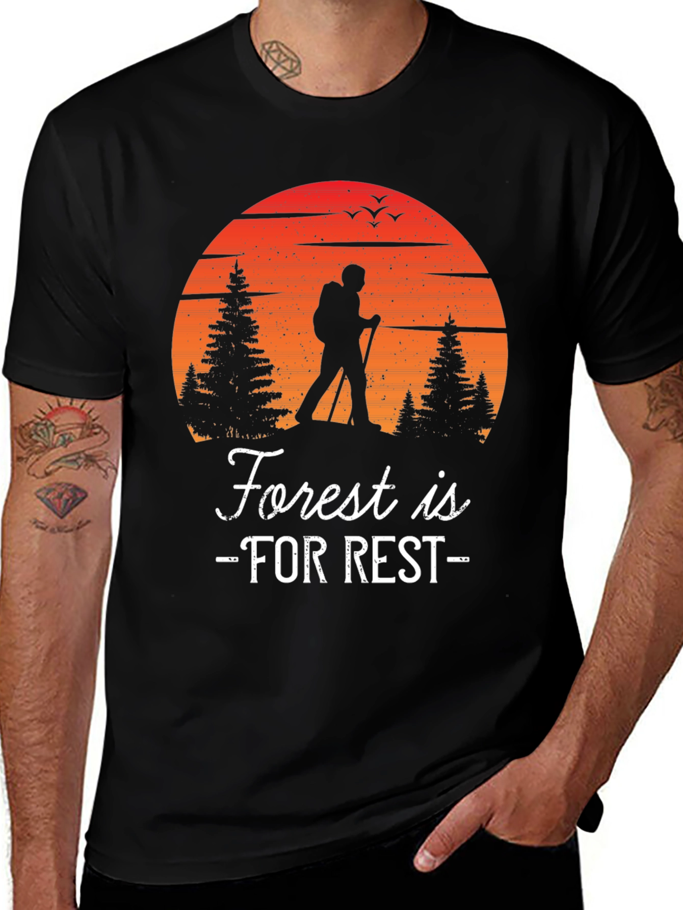 Variant 12 of Forest is for Rest Hiking T-Shirt