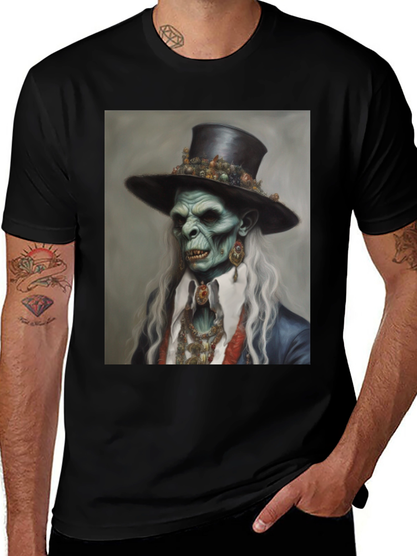 Variant 8 of Steampunk Zombie T-Shirt - Unique Graphic Tee
