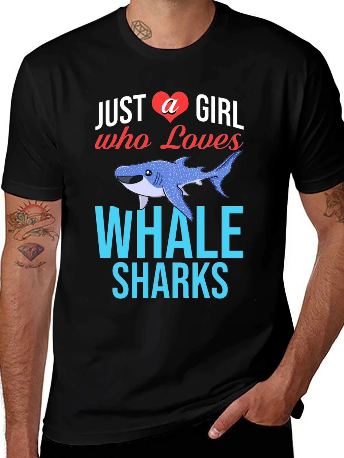 Variant 24 of Just A Girl Who Loves Whale Sharks T-Shirt