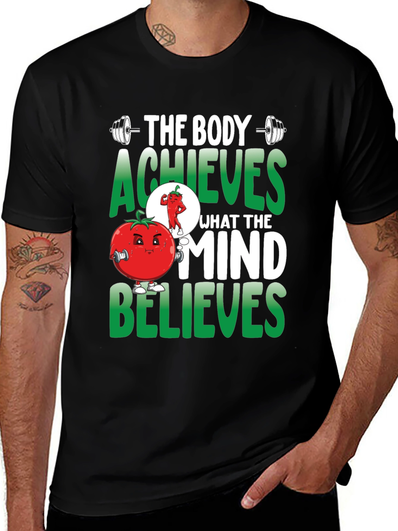 Variant 3 of Body Achieves Mind Believes T-Shirt