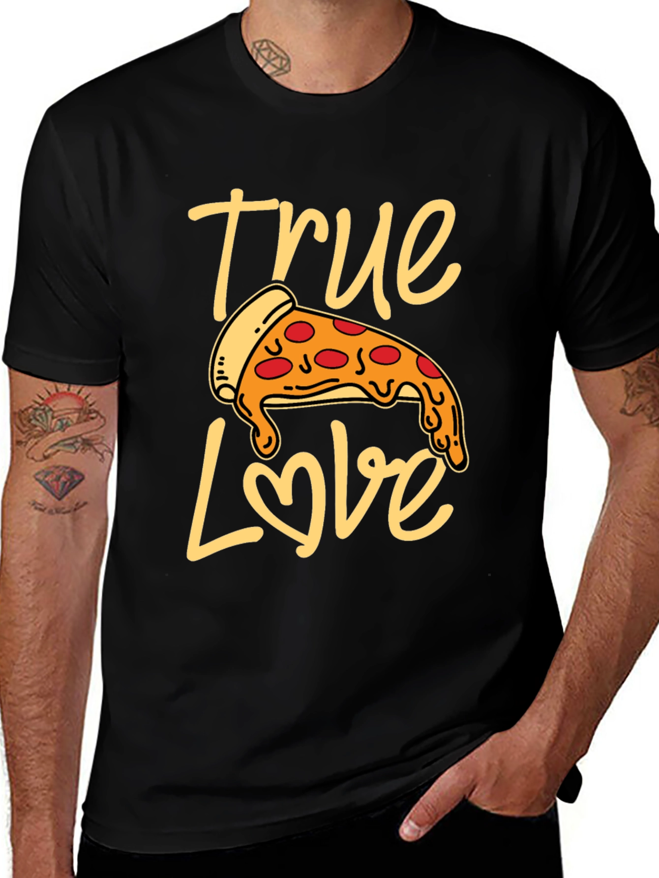 Variant 26 of True Love Pizza T-Shirt - Foodie Fashion