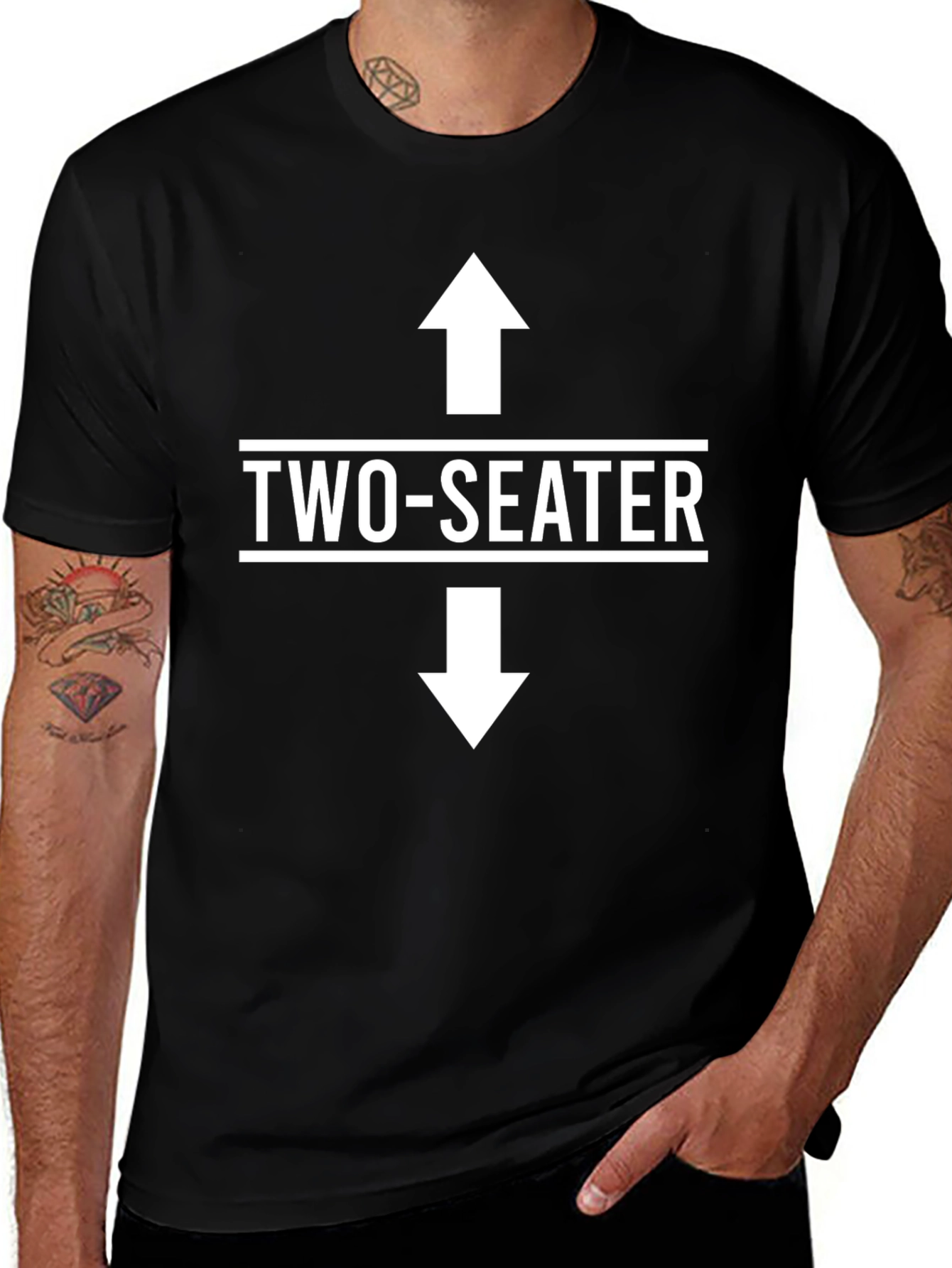 Variant 22 of Two Seater Graphic Tee