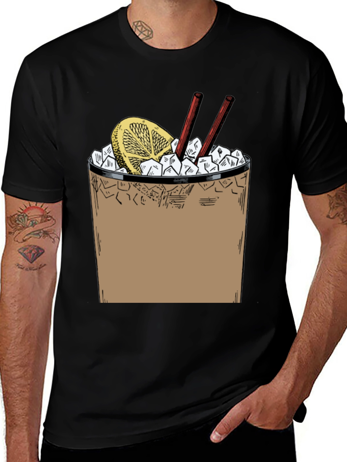 Variant 23 of Cocktail Graphic T-Shirt - Novelty Design Tee