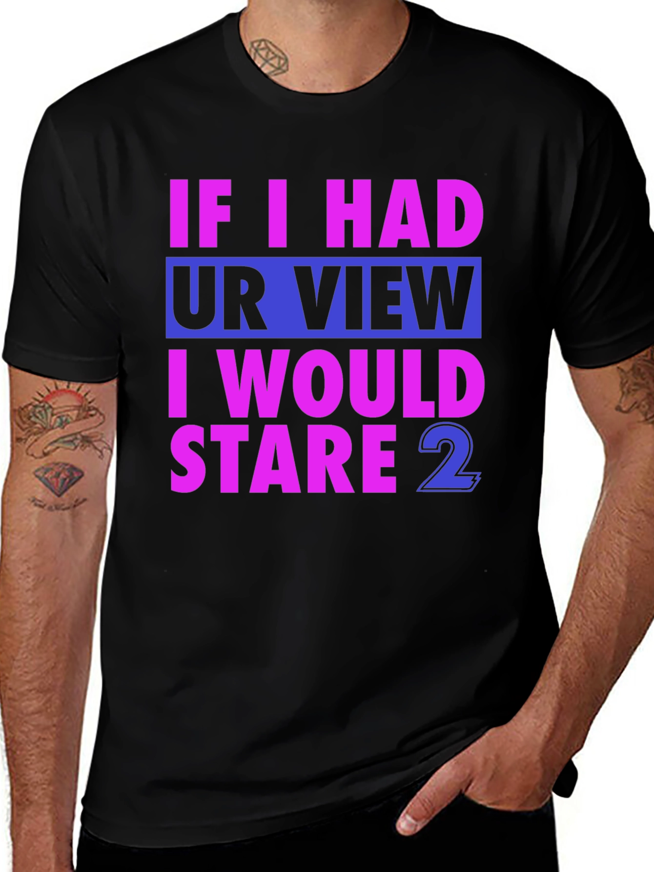 Variant 16 of Funny Stare T-Shirt - Novelty Graphic Tee