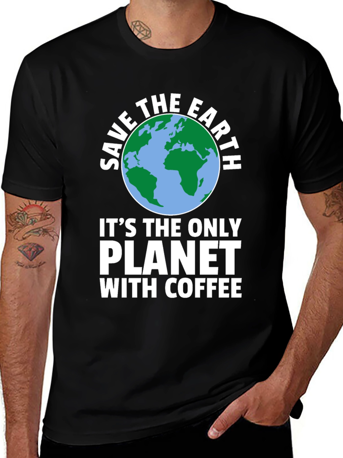Variant 9 of Save the Earth Coffee T-Shirt