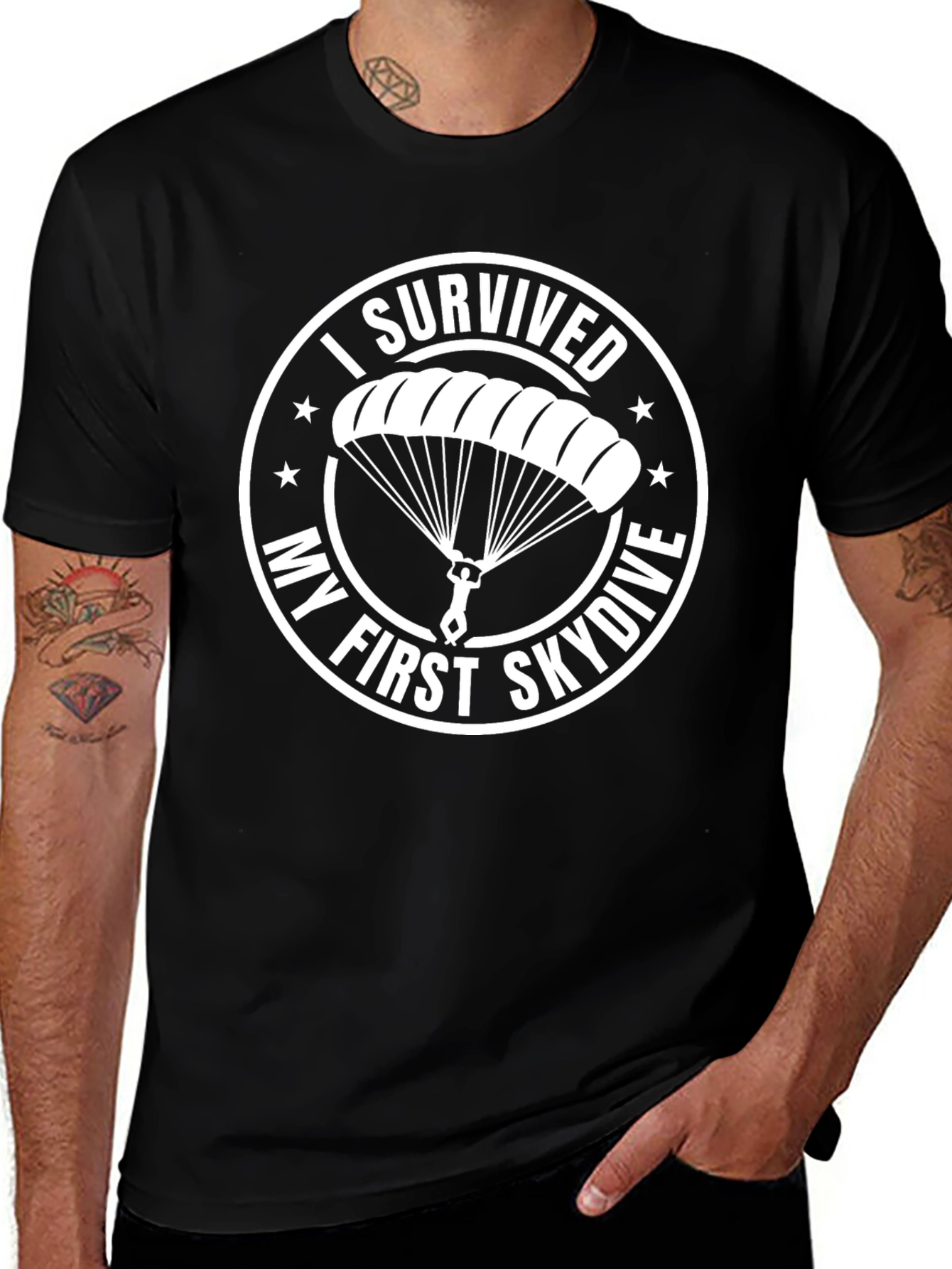 Variant 19 of I Survived My First Skydive T-Shirt