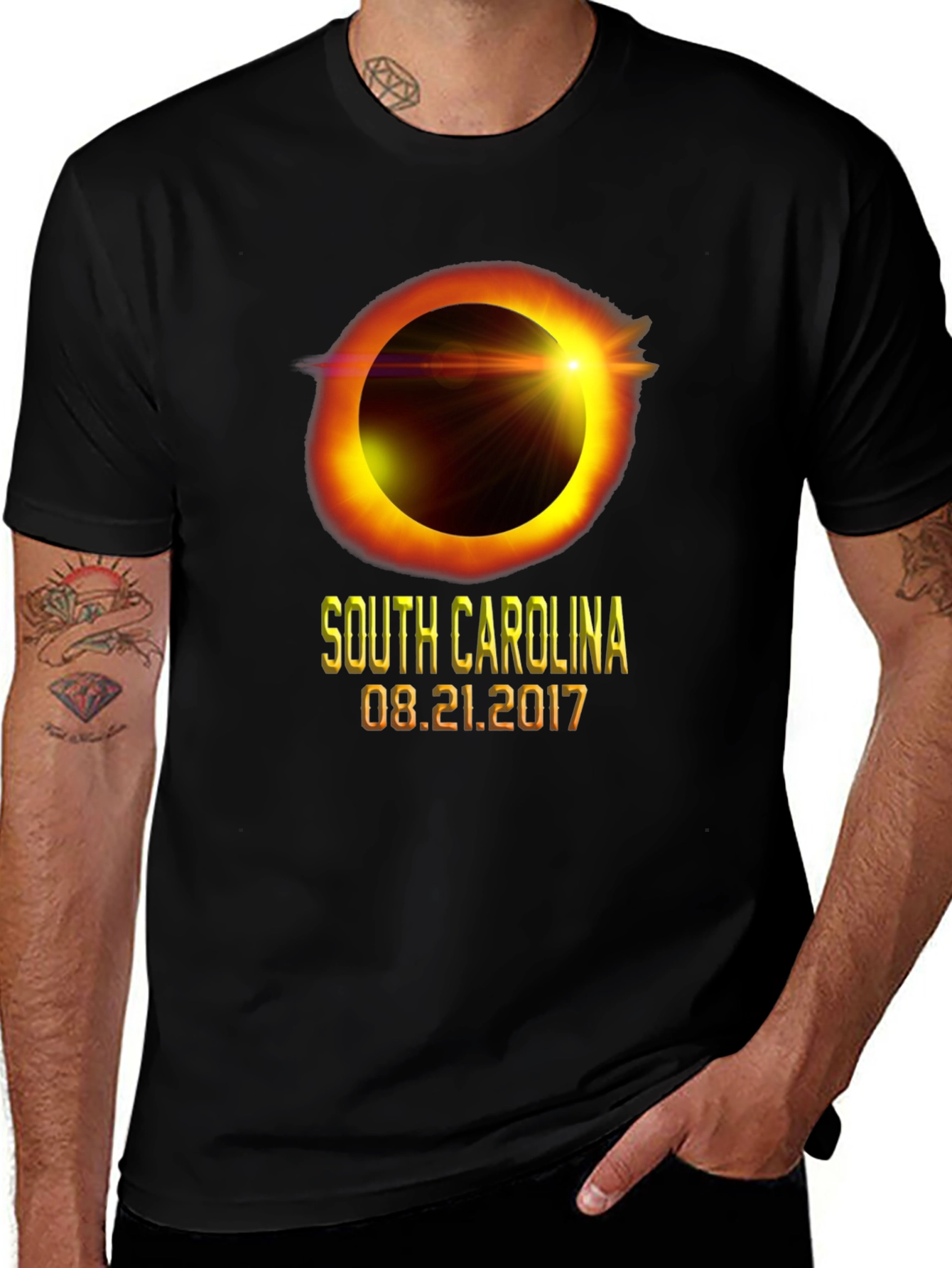 Variant 8 of South Carolina Eclipse 08.21.2017 T-Shirt