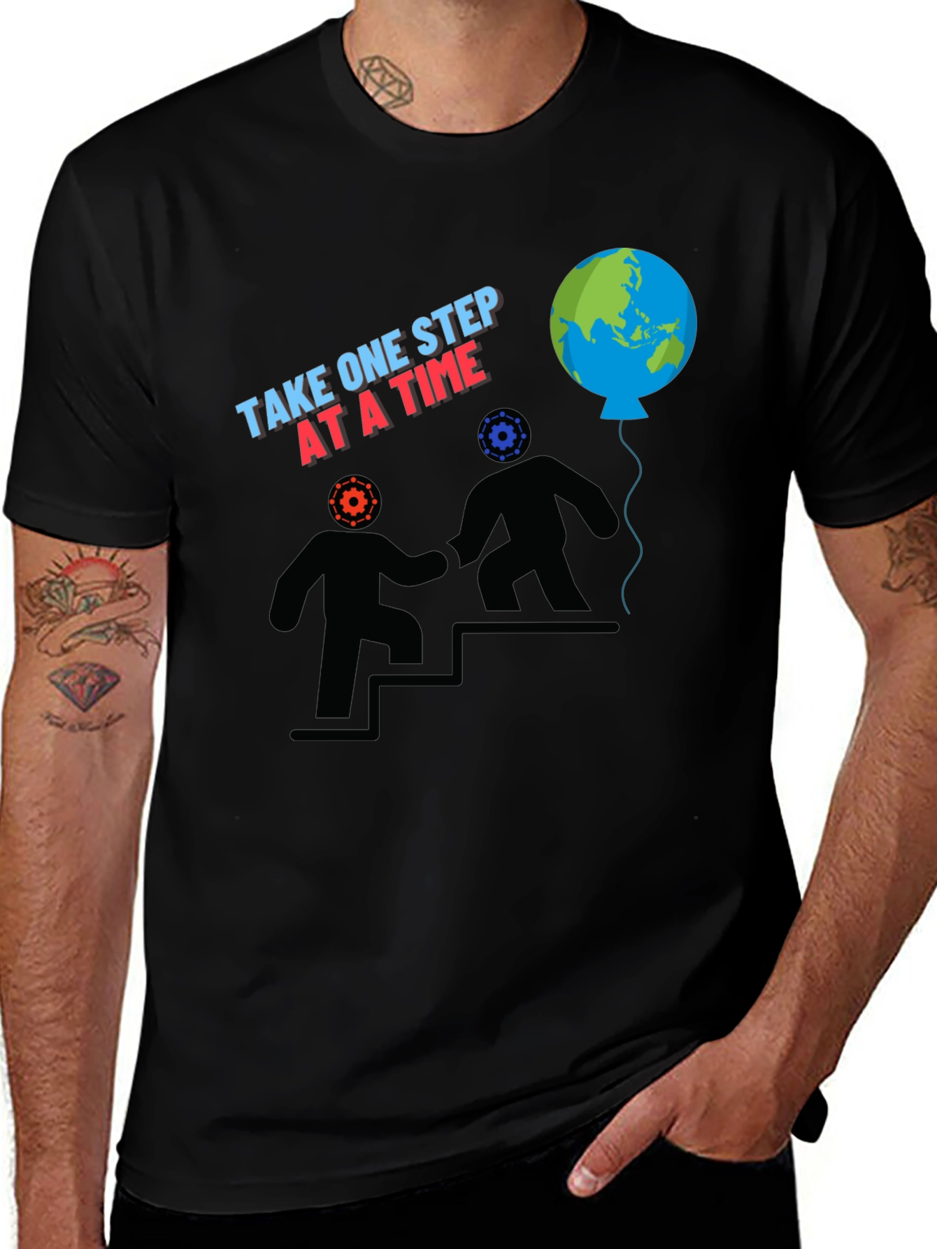 Variant 8 of Take One Step at a Time Graphic Tee