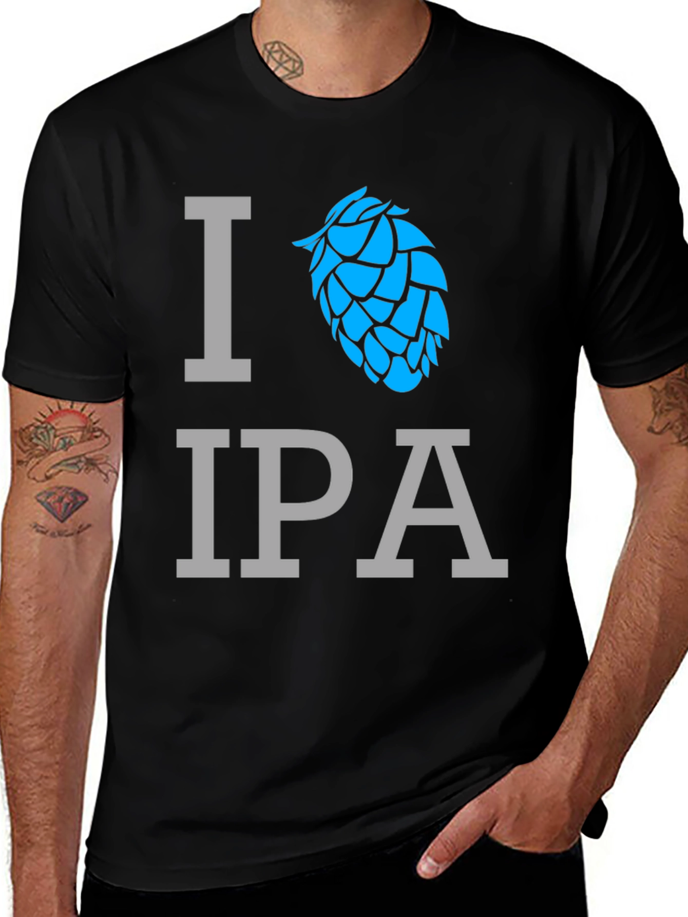 I Heart IPA Black T-Shirt