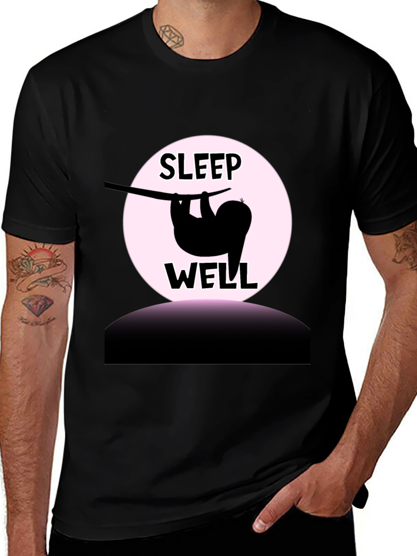 Variant 19 of Sleep Well Sloth Graphic T-Shirt - Relaxed Fit