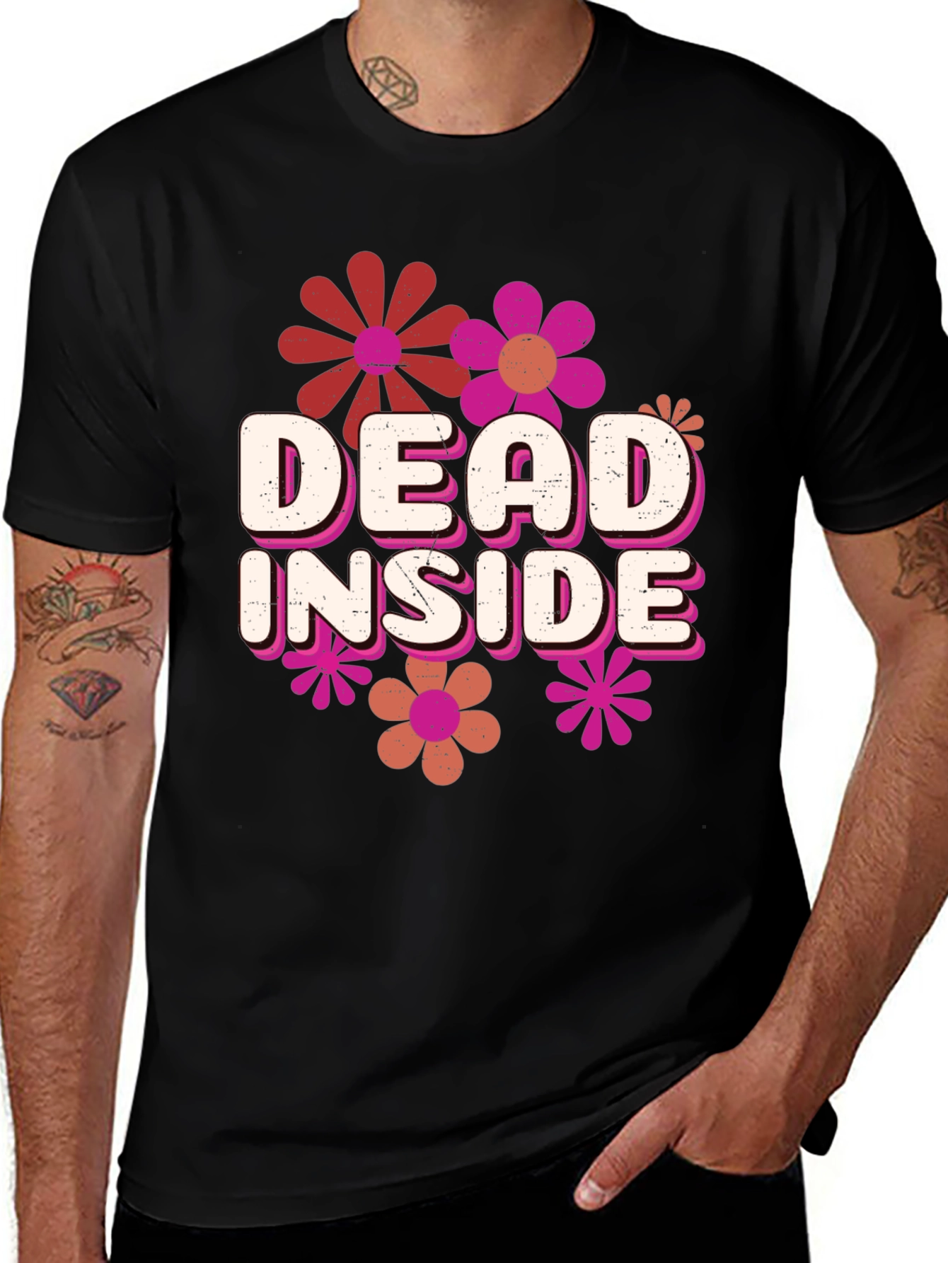 Variant 5 of Dead Inside Floral T-Shirt