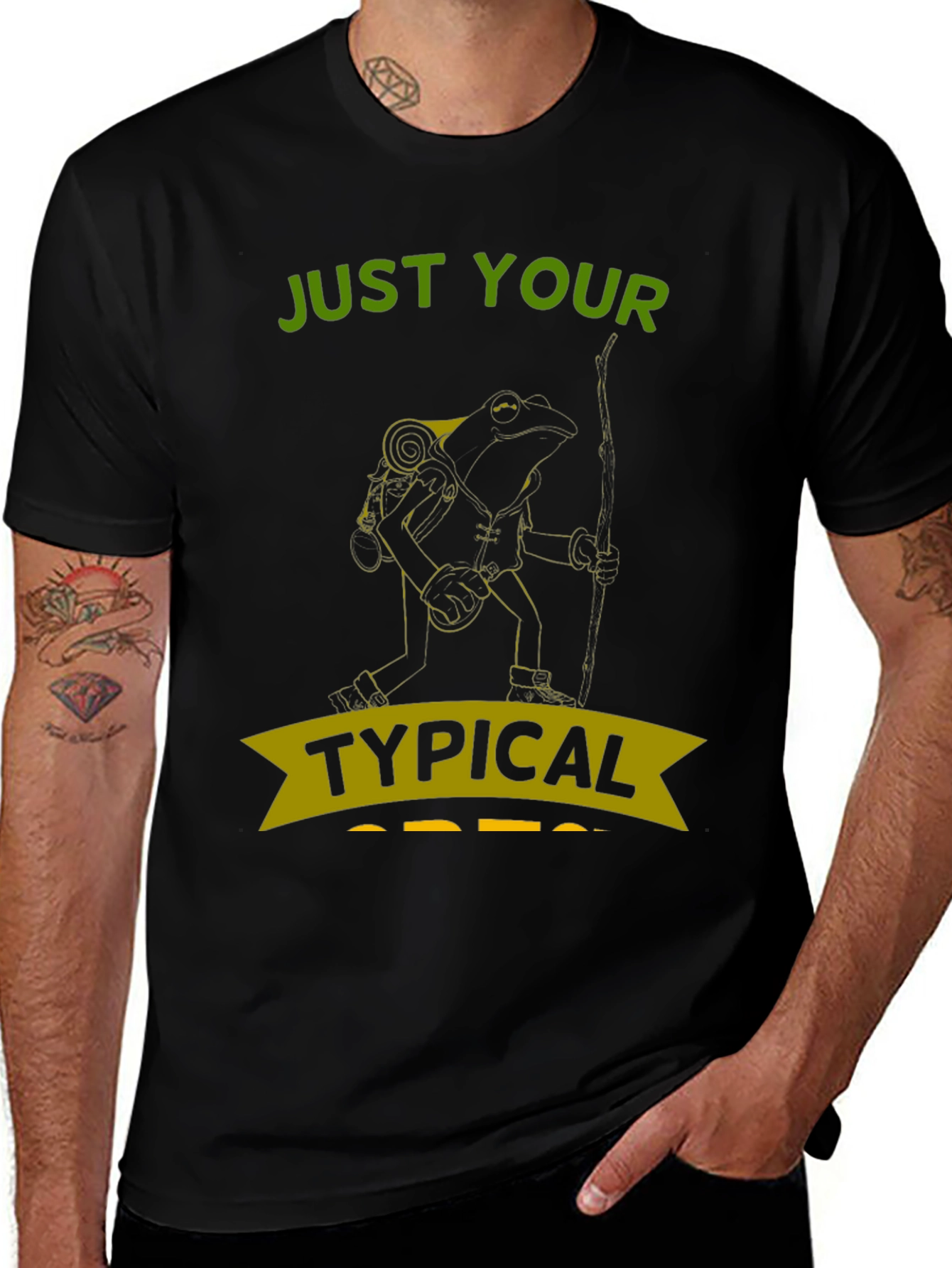 Variant 3 of Just Your Typical Hiker T-Shirt - Funny Frog Design