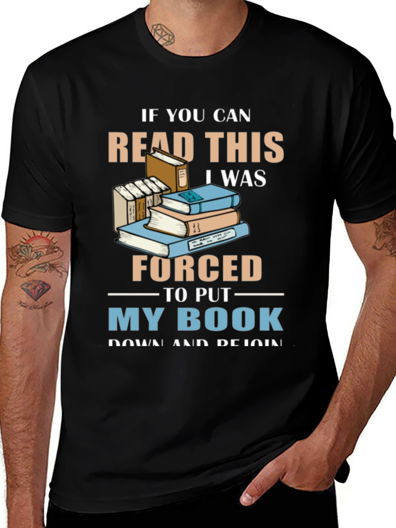 Variant 29 of Book Lover T-Shirt - "If You Can Read This"