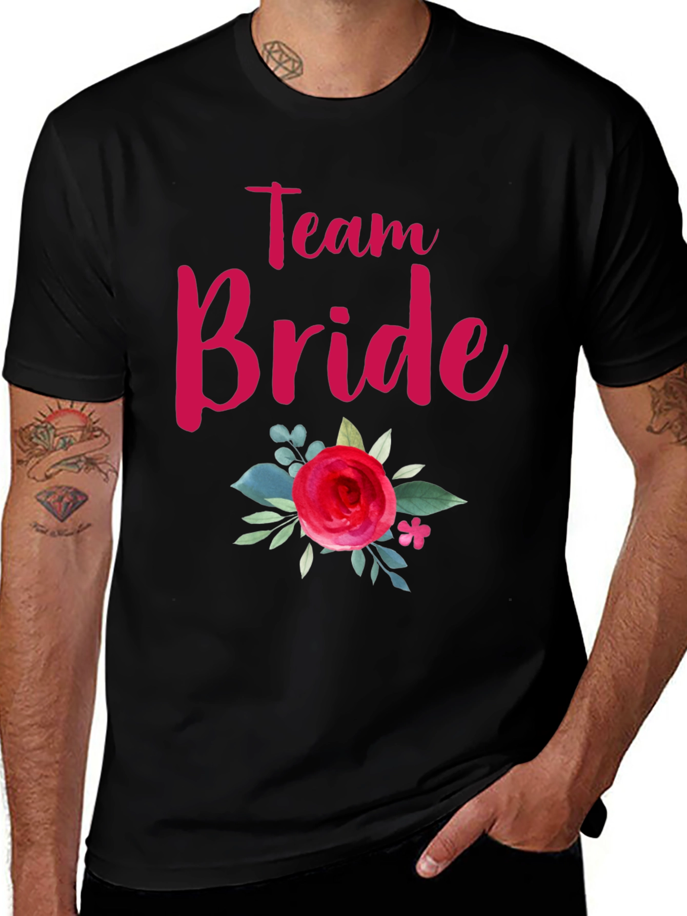 Team Bride Floral Graphic Tee
