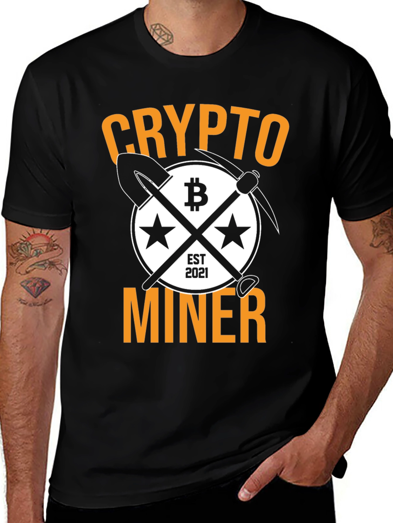 Crypto Miner Black Graphic Tee