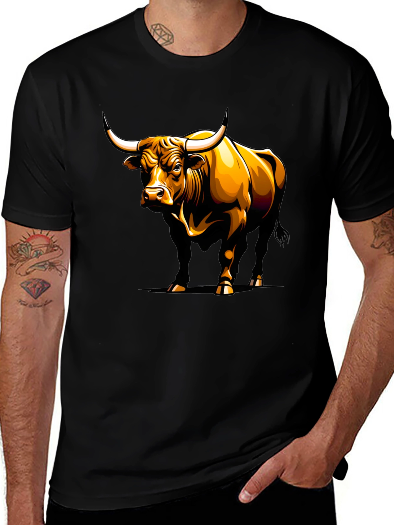 Variant 13 of Bull Graphic Tee - Bold Streetwear