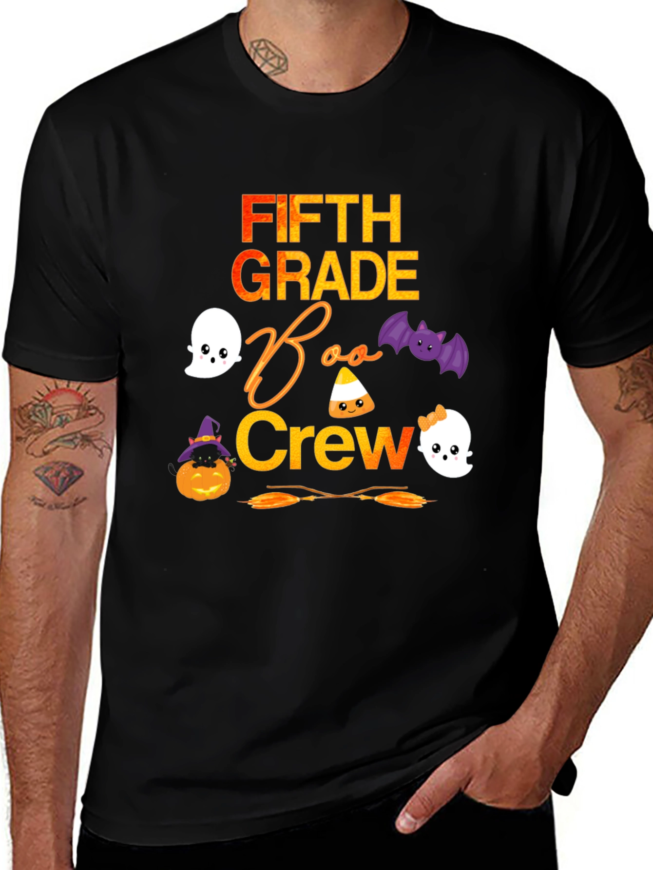 Fifth Grade Boo Crew Halloween T-Shirt