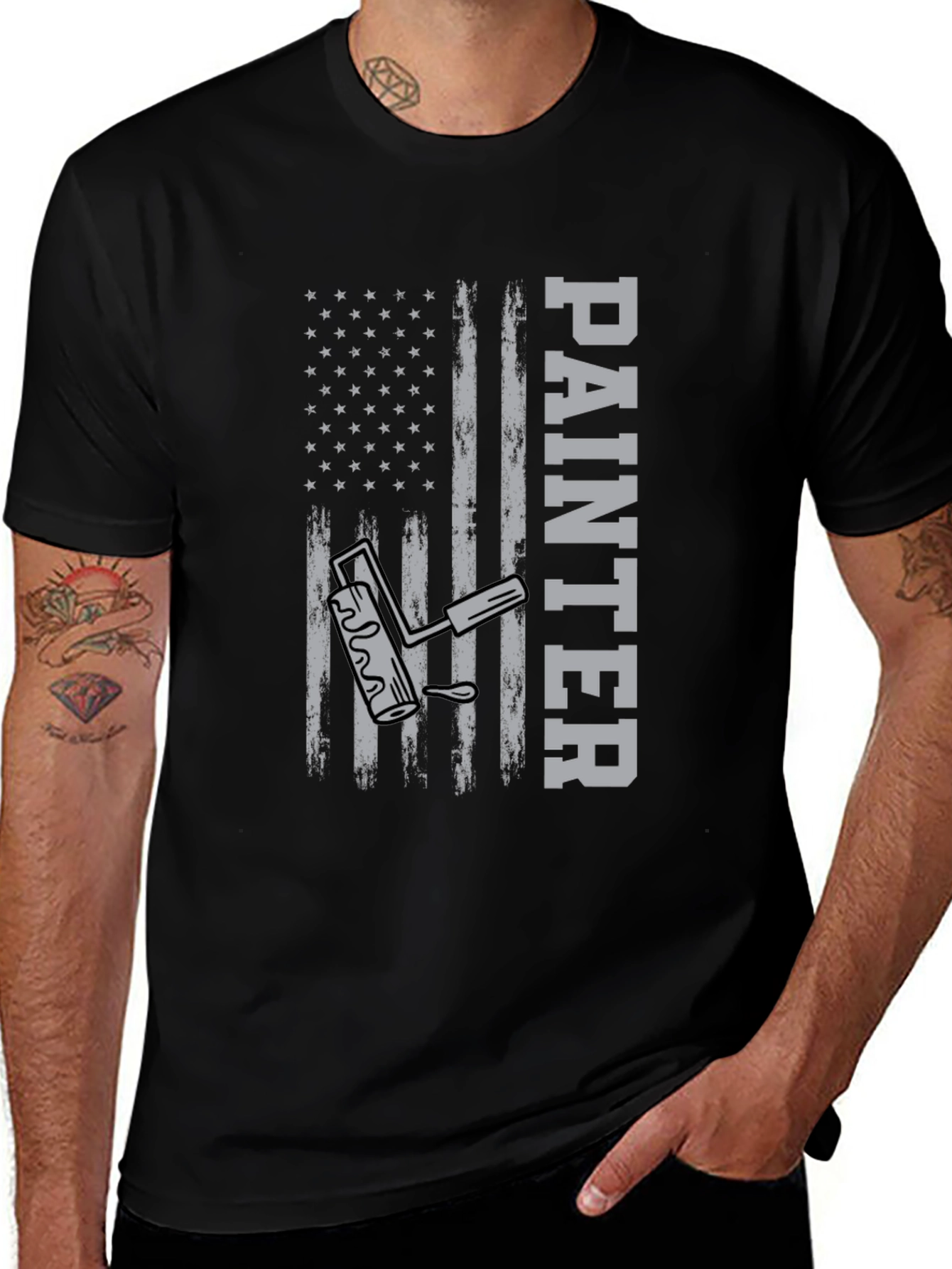 Variant 25 of Painter American Flag T-Shirt