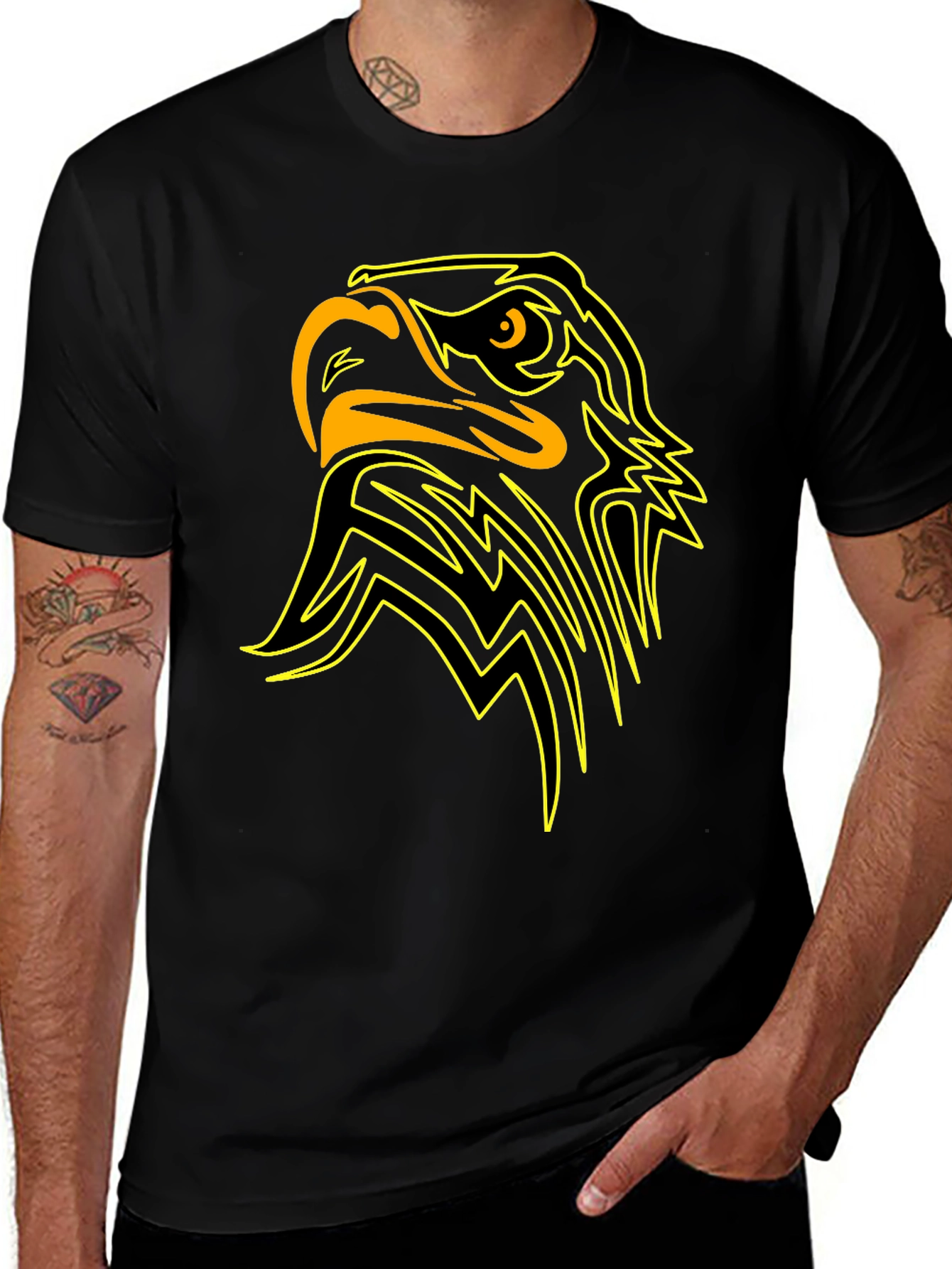 Variant 26 of Bold Eagle Graphic Tee - Black