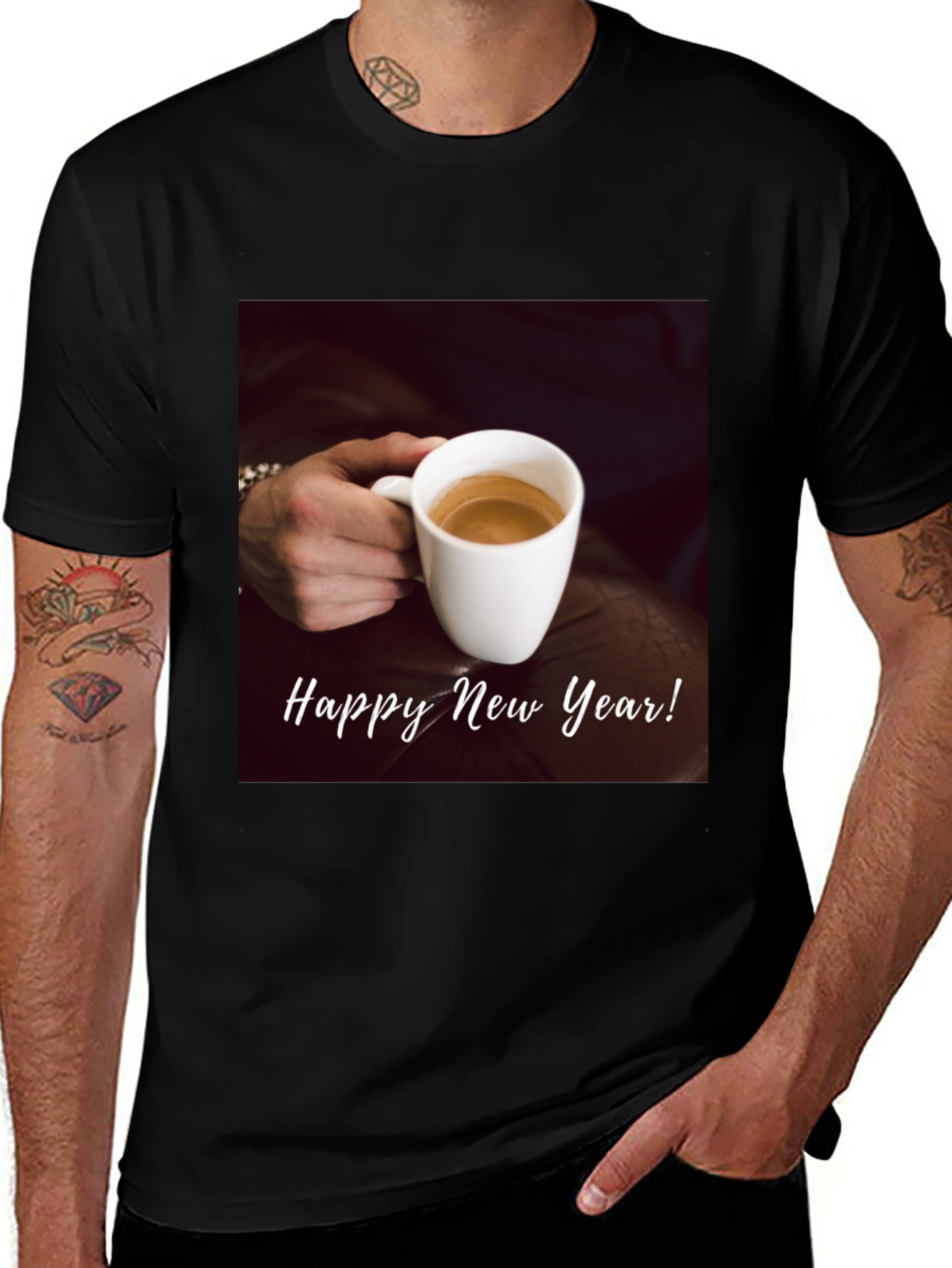 Variant 25 of Happy New Year Coffee Tee