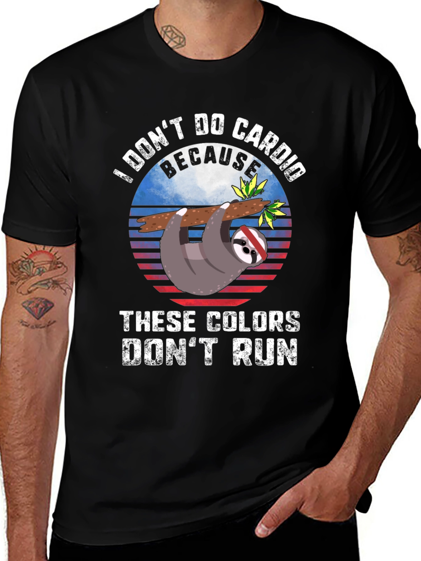 Variant 28 of I Don't Do Cardio Sloth T-Shirt