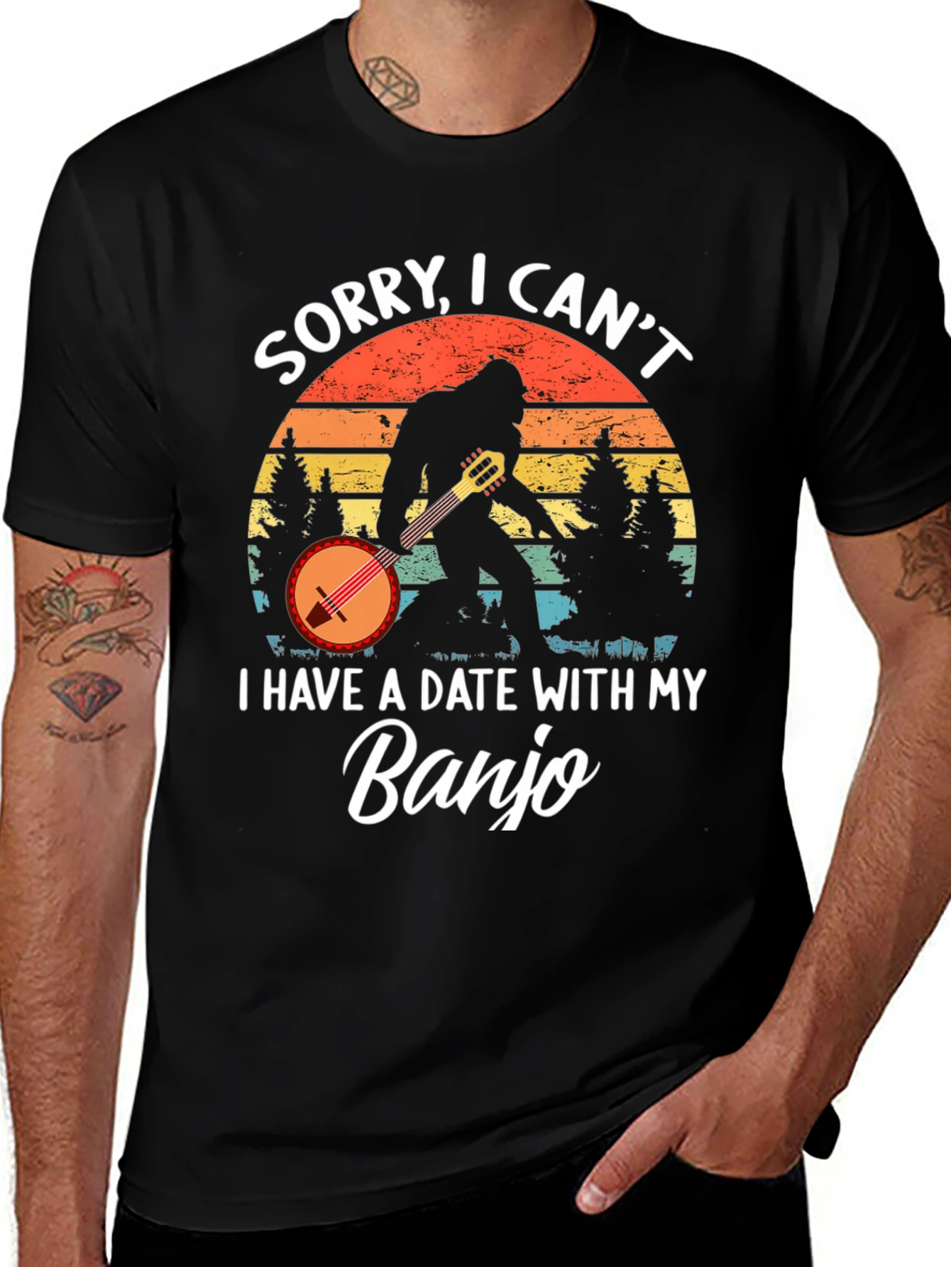 Variant 21 of Sorry, I Can't. Banjo T-Shirt 