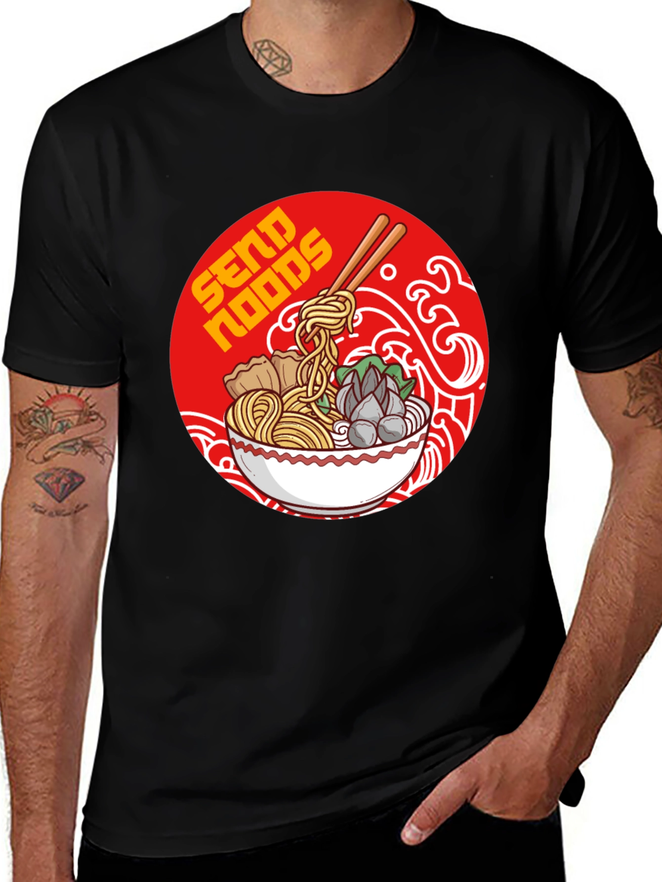 Variant 9 of Send Noods T-Shirt - Ramen Lover Tee