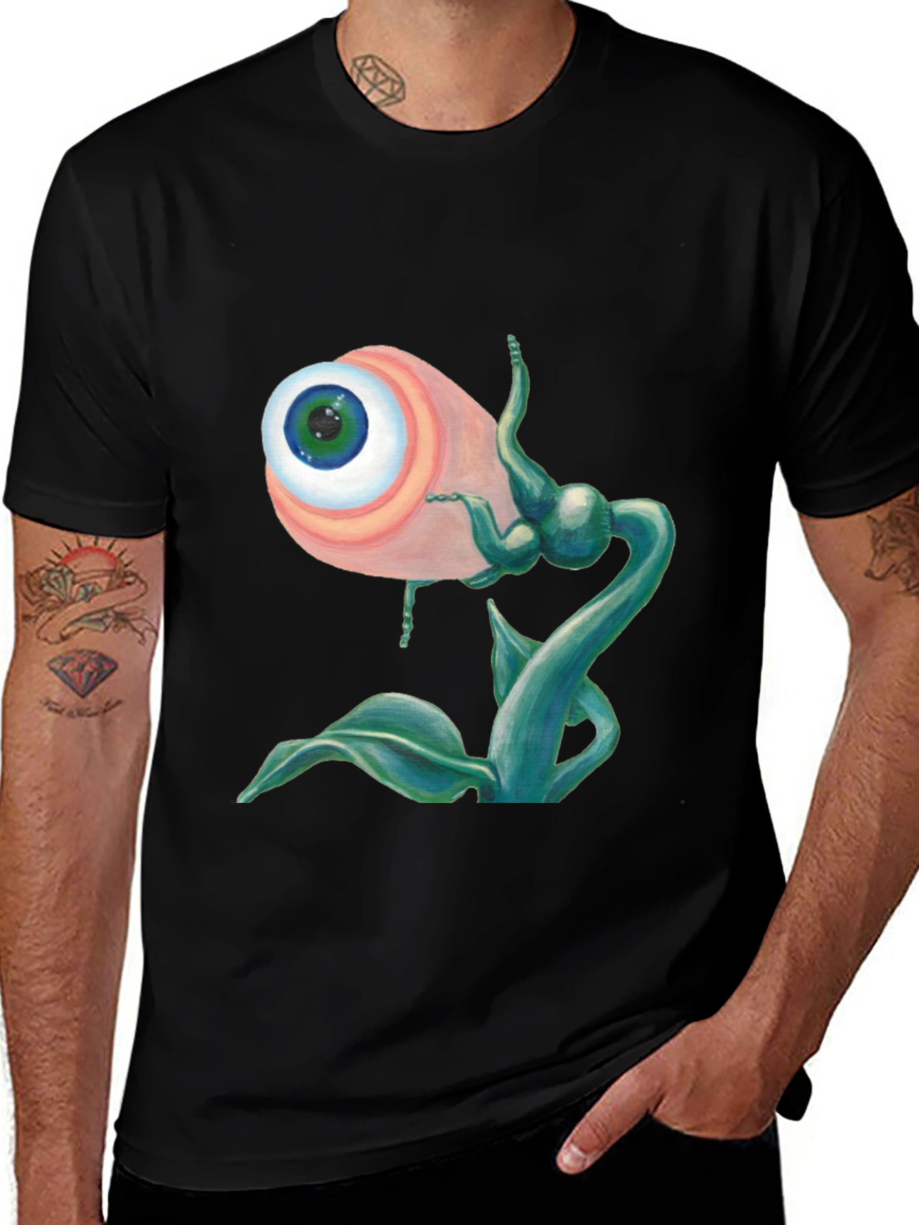 Variant 30 of Eye Plant Graphic T-Shirt - Unique Design!