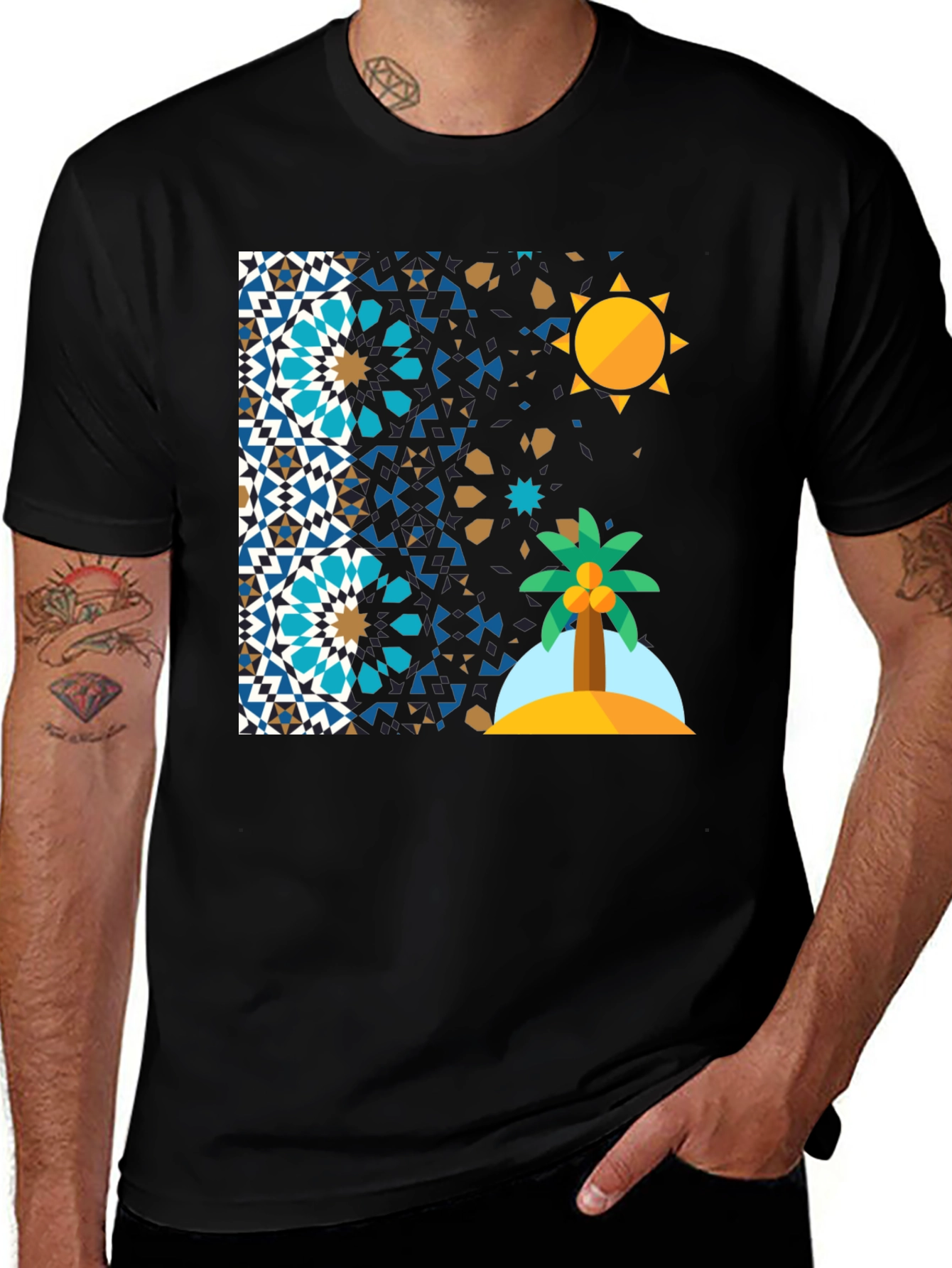 Geometric Desert Island T-Shirt