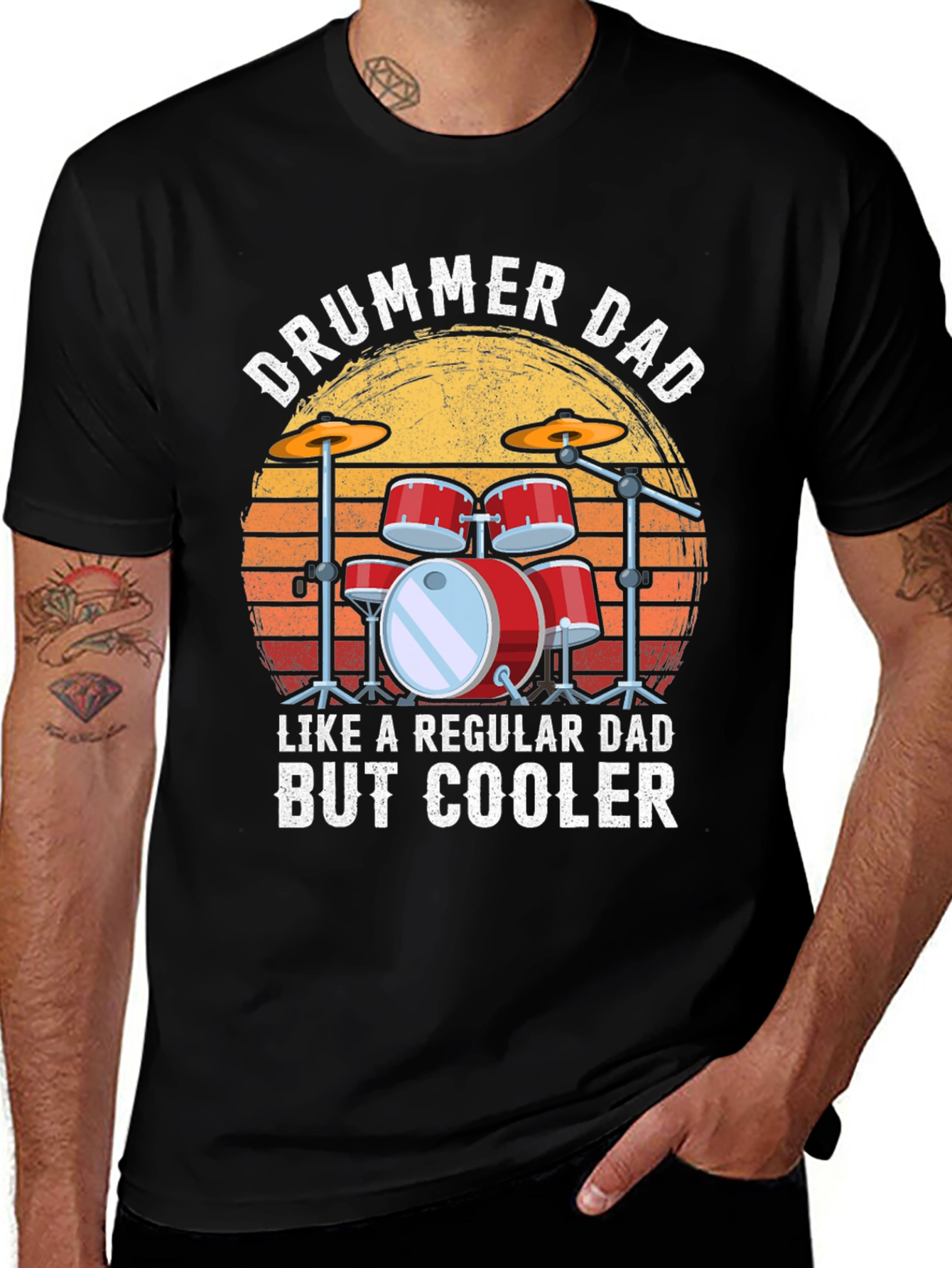 Drummer Dad T-Shirt - Cool Dad Gift
