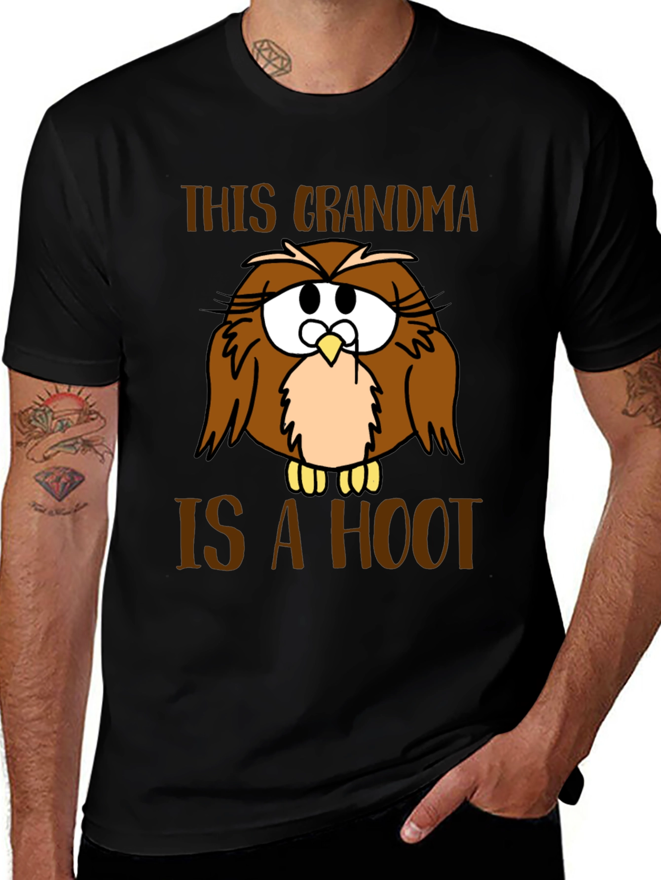 Variant 21 of Funny Grandma Owl Graphic T-Shirt 