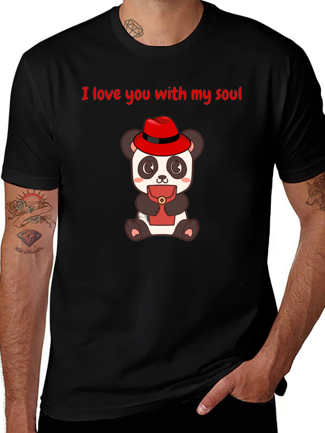 Variant 18 of I Love You Panda T-Shirt
