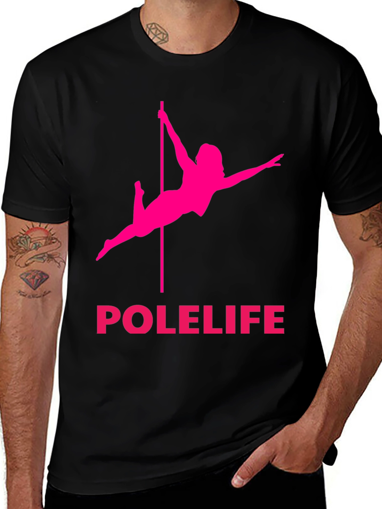 Variant 13 of Polelife Black Graphic Tee