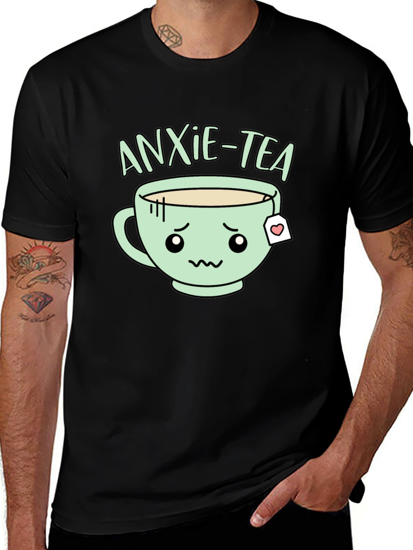 Variant 16 of Anxie-Tea Graphic T-Shirt - Cute Kawaii Style