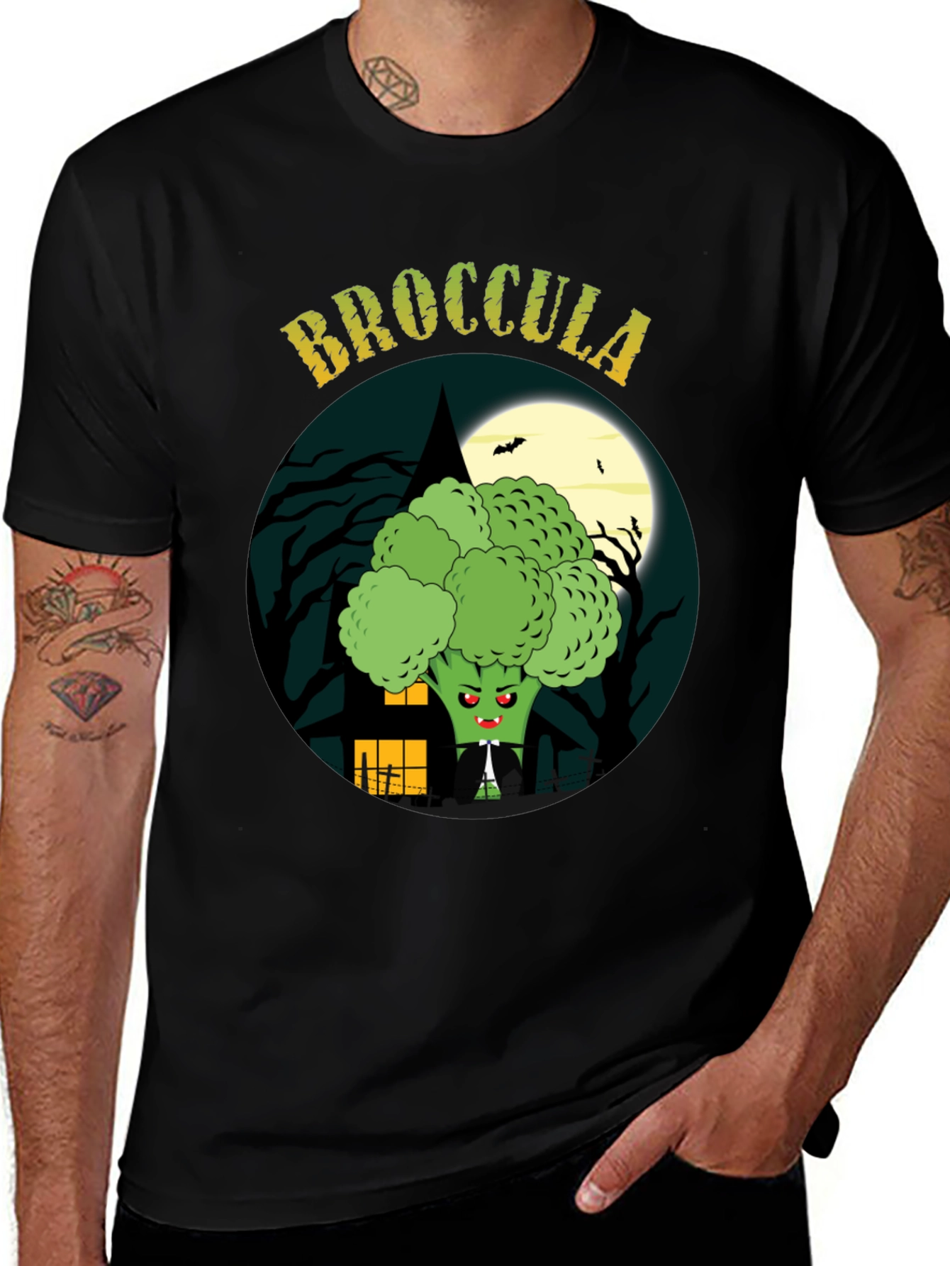 Variant 5 of Broccula Funny Halloween T-Shirt