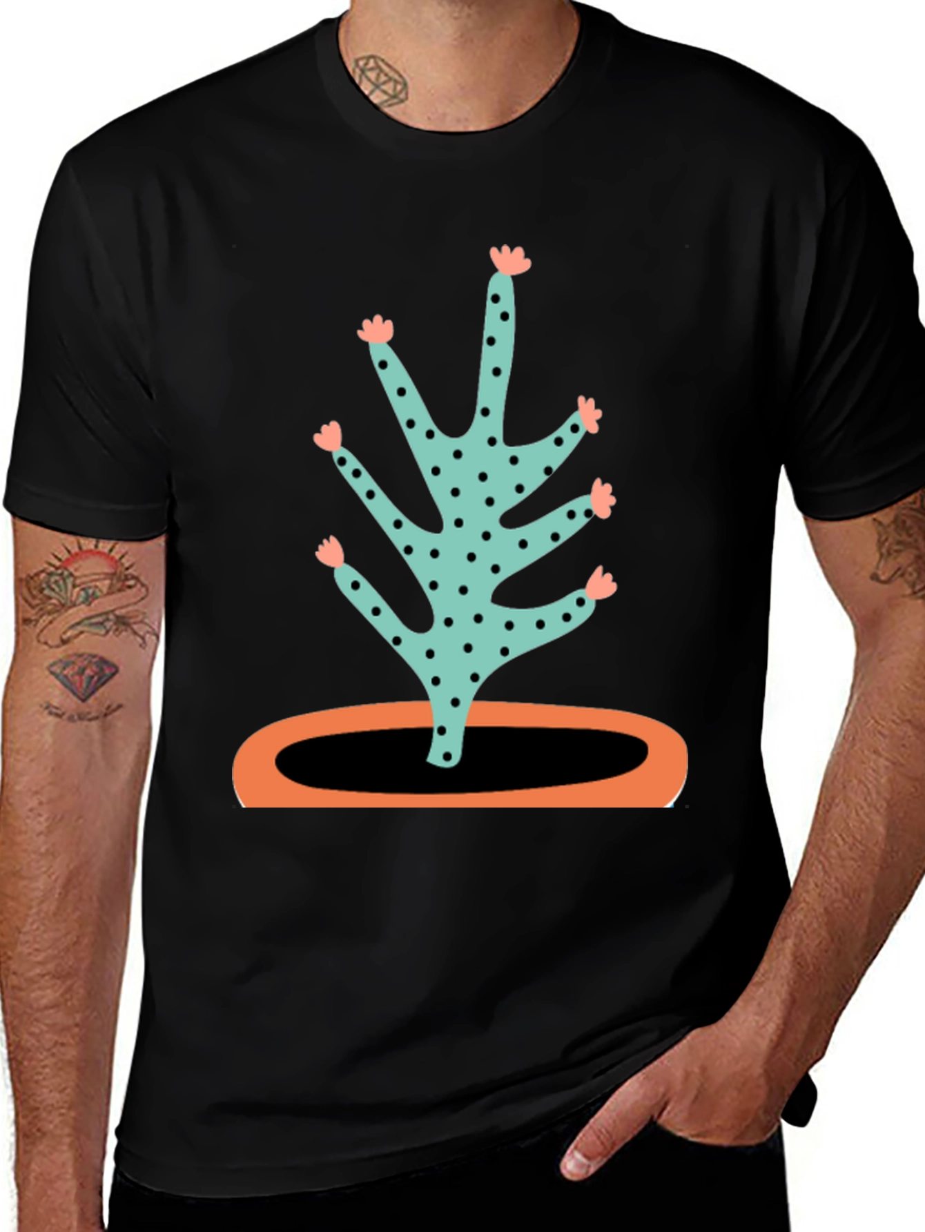 Variant 26 of Funky Cactus Graphic T-Shirt