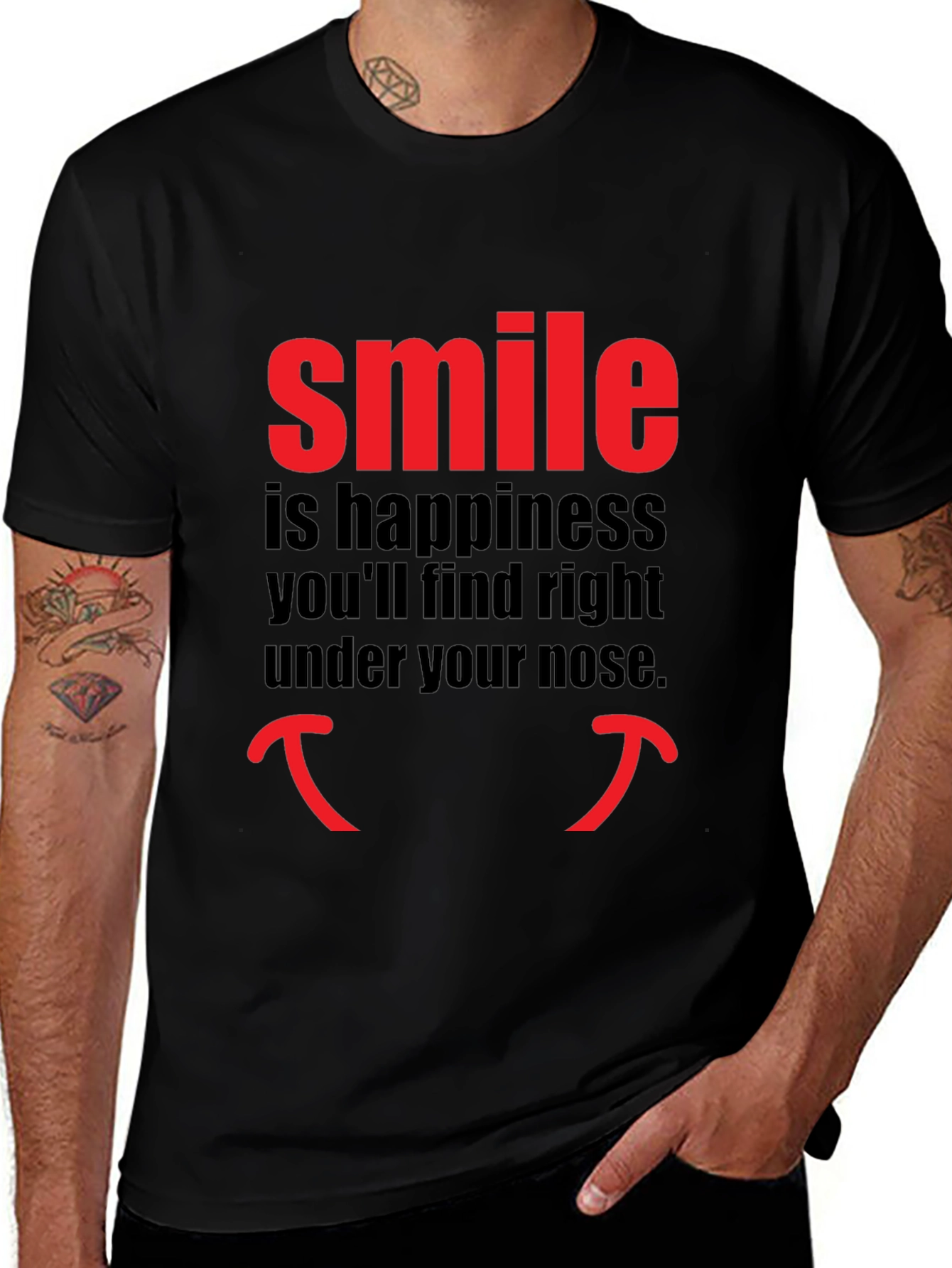 Variant 25 of Smile Happiness T-Shirt - Unique Design