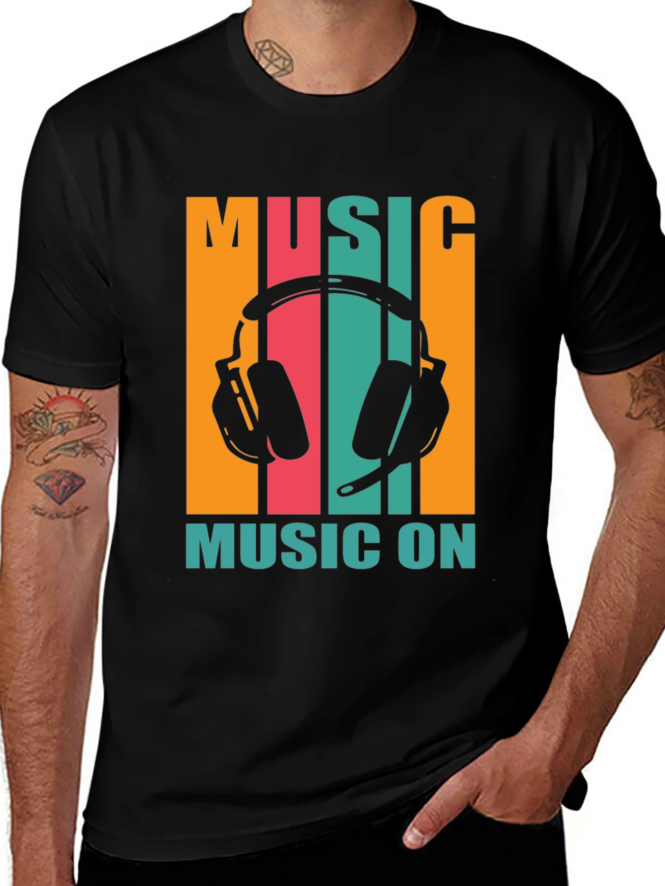 Variant 13 of Music On Graphic Tee