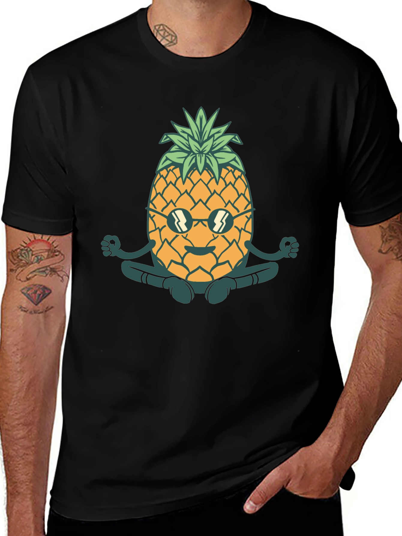 Variant 12 of Zen Pineapple T-Shirt - Cool & Comfortable