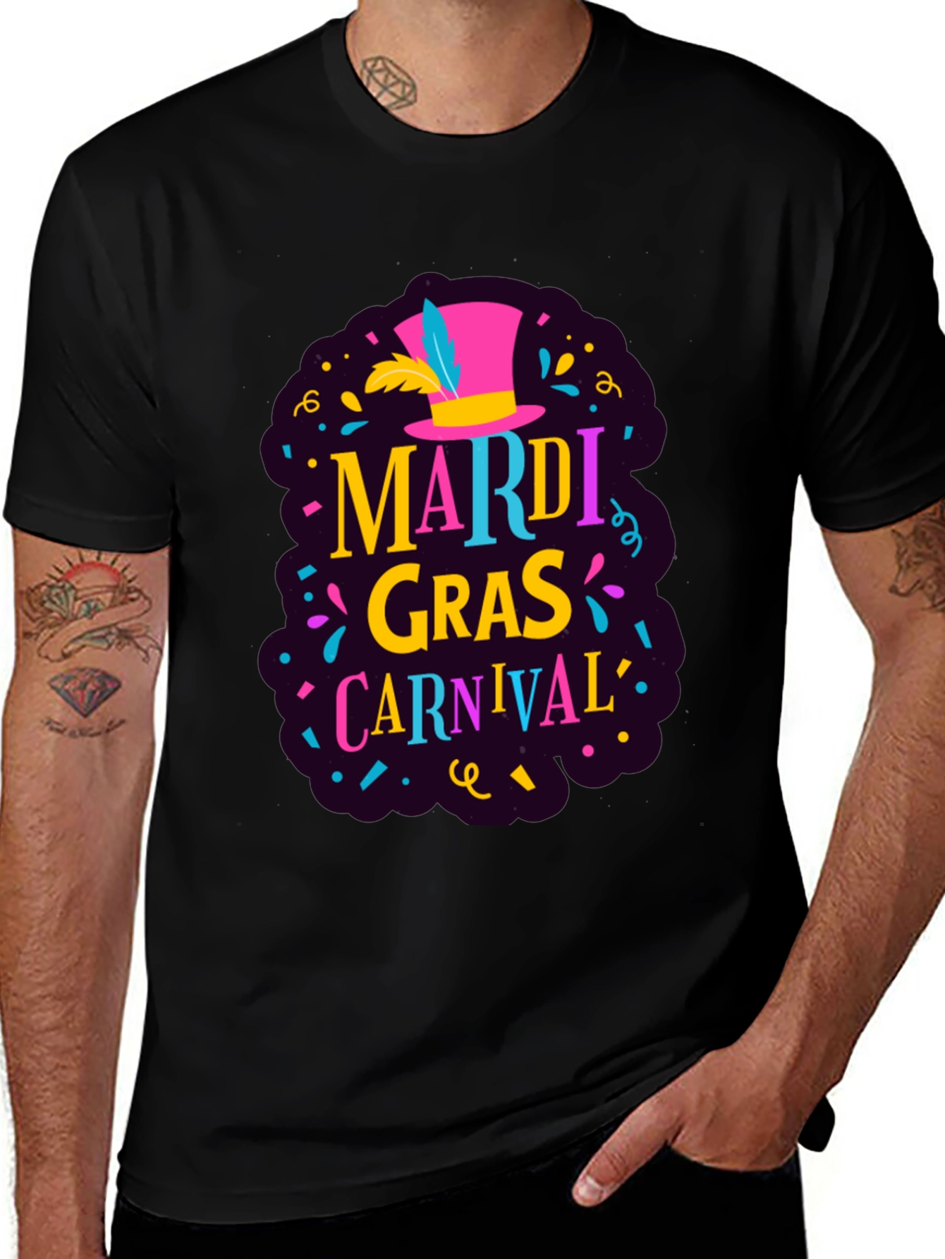 Mardi Gras Carnival Graphic Tee