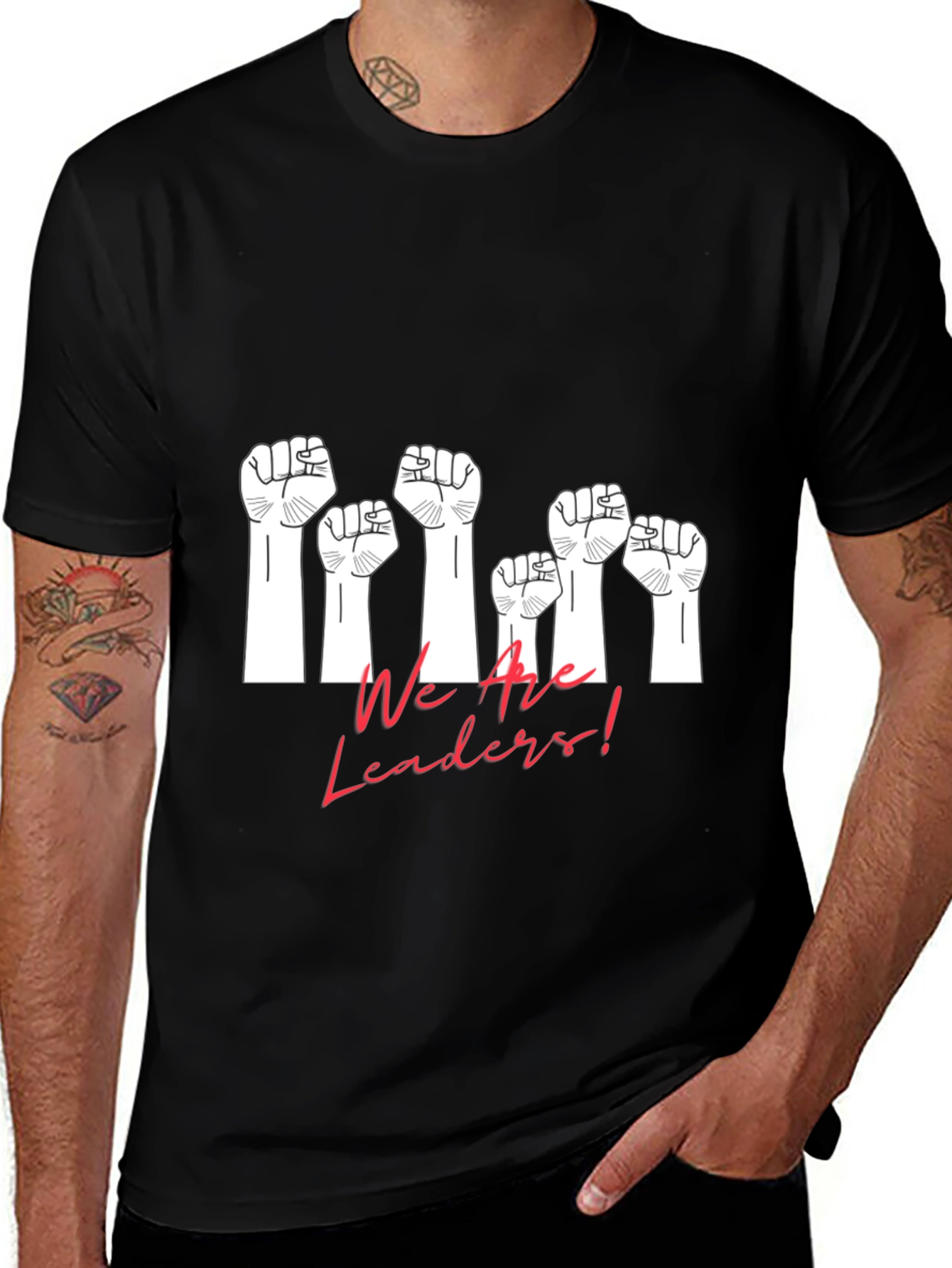Variant 29 of Empowered 'We Are Leaders' Graphic Tee - Black