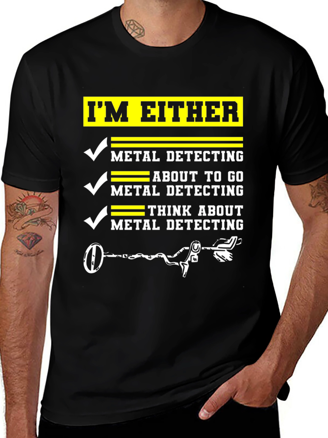 Variant 20 of Metal Detecting Humor T-Shirt