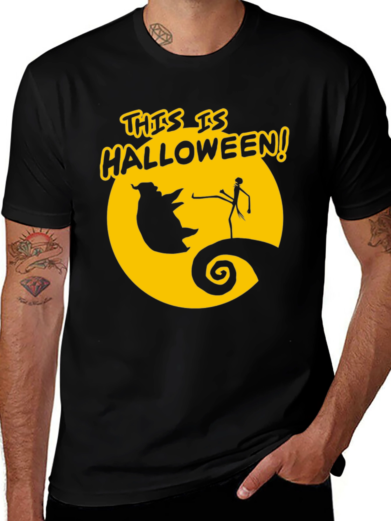 Variant 7 of This Is Halloween Graphic Tee - Black
