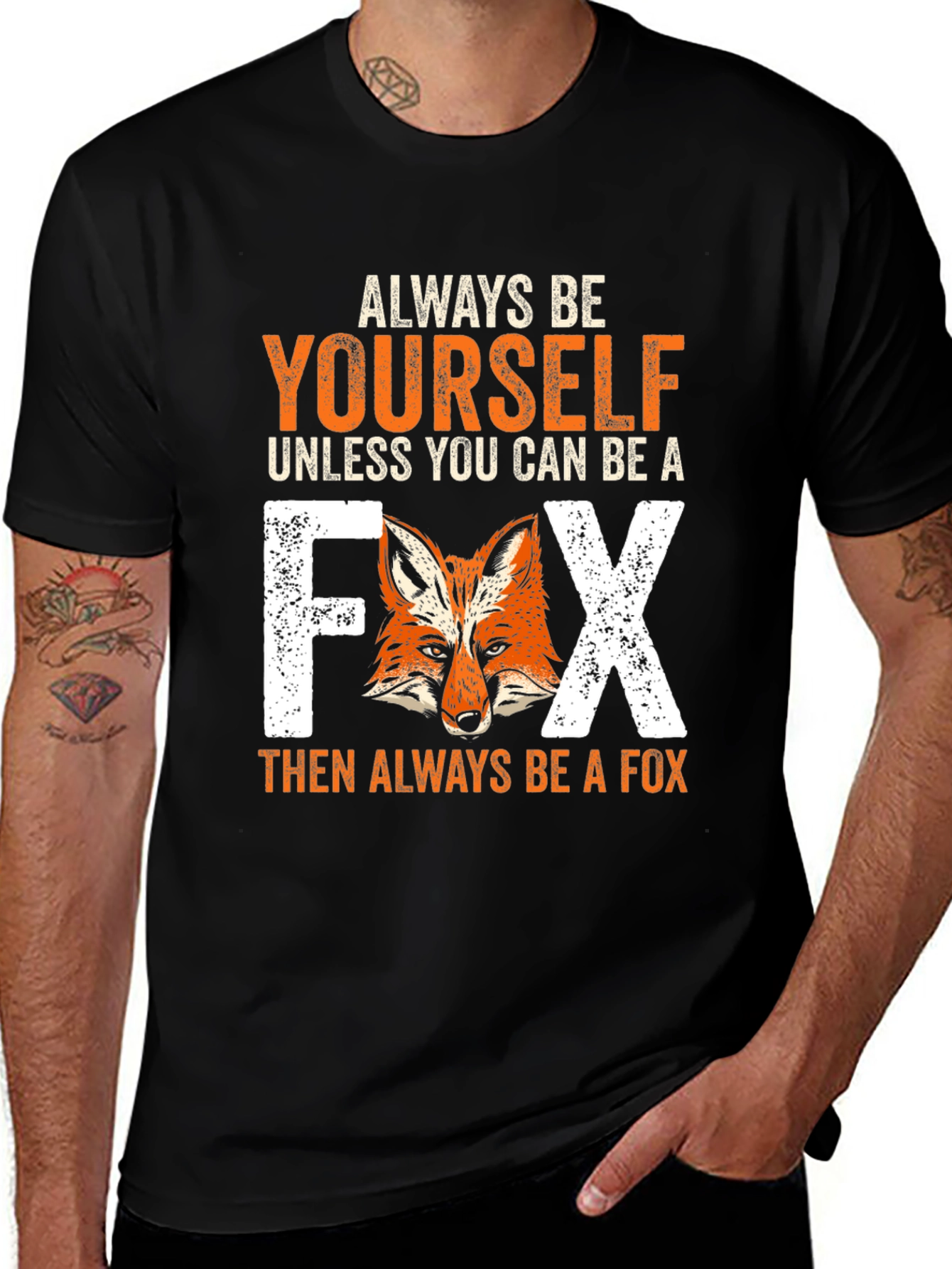 Variant 28 of Always Be Yourself Fox Graphic T-Shirt